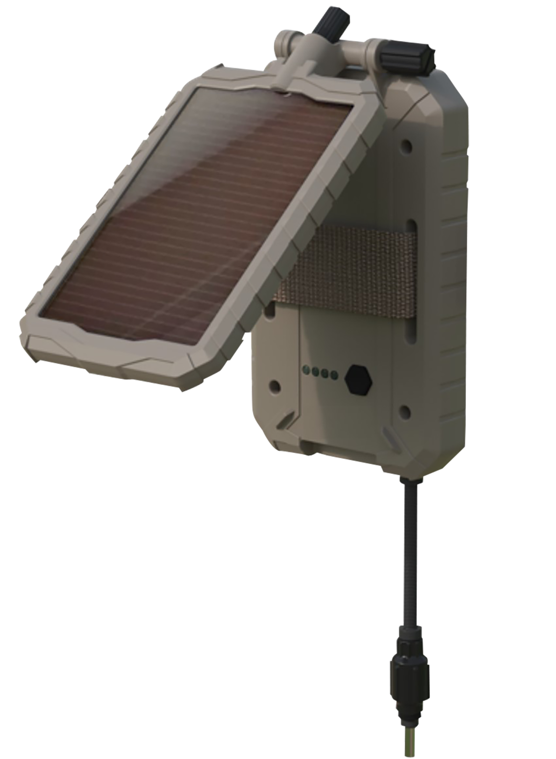 HME Sol-Pak SOLP5X 5000mAh 12V Solar Power Panel Brown - Compatible w/ Stealth Cam/Muddy/WGI Cameras