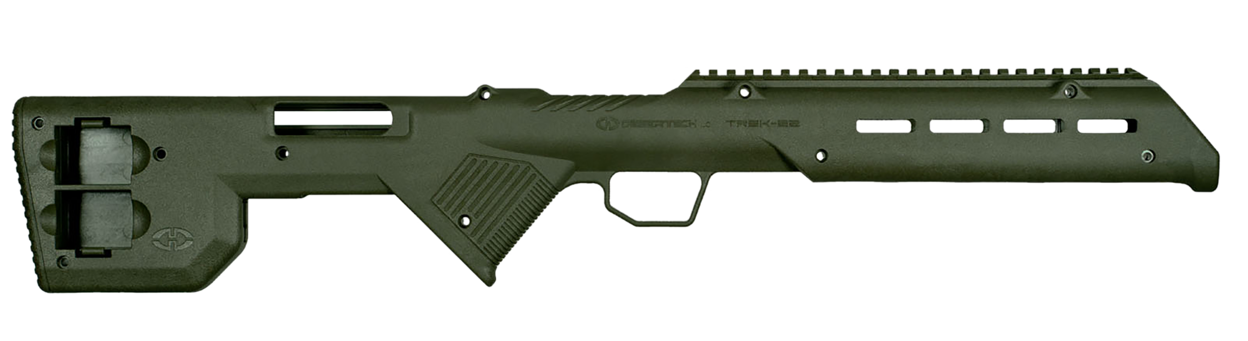 Desert Tech TREK-22 Fixed Bullpup Rifle Chassis OD Green Synthetic - Fits Ruger 10/22 26.75" OAL