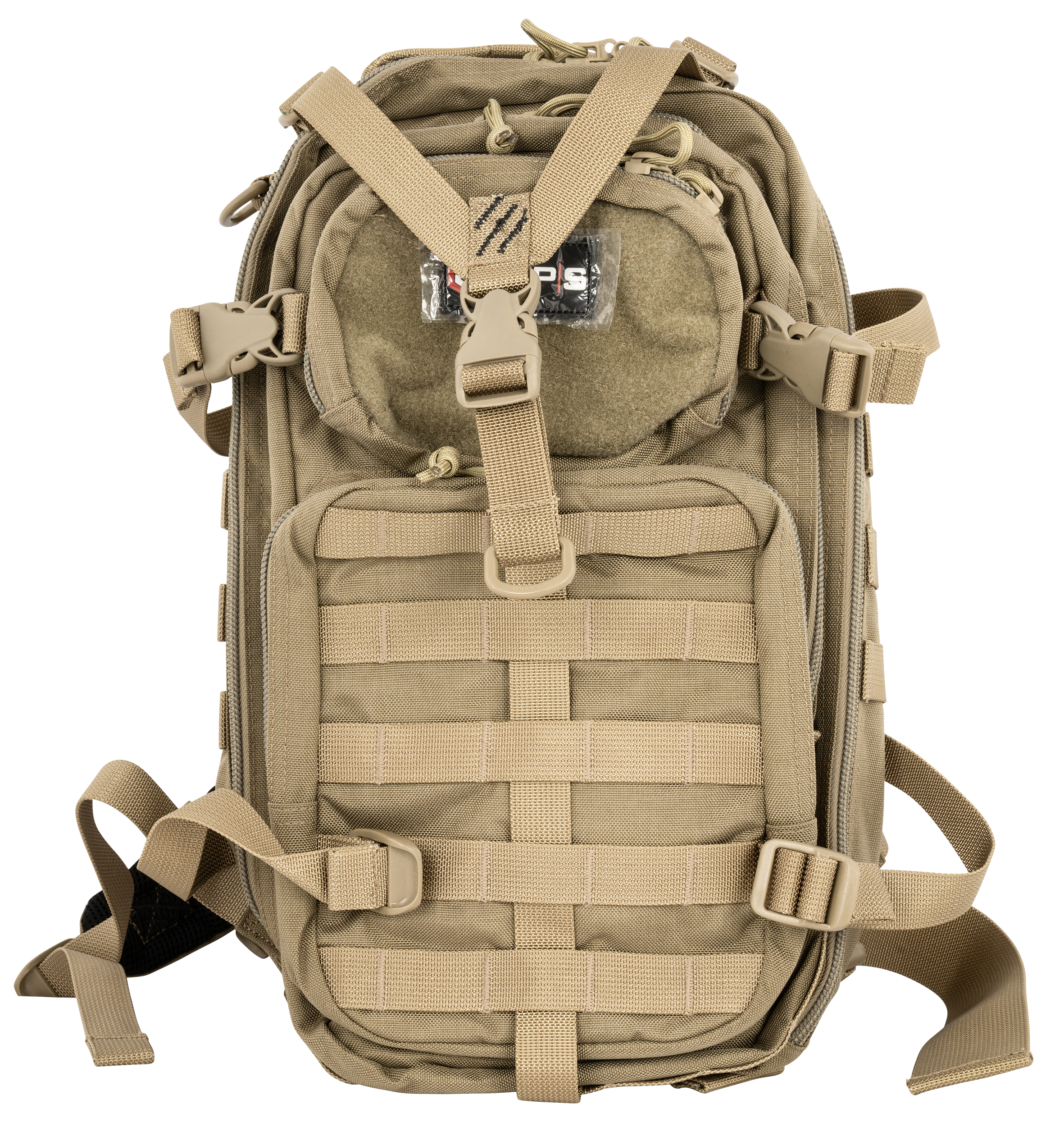 G*Outdoors Tactical Bugout Bag Backpack Tan 600D Polyester 2 Handguns - T1611BOB