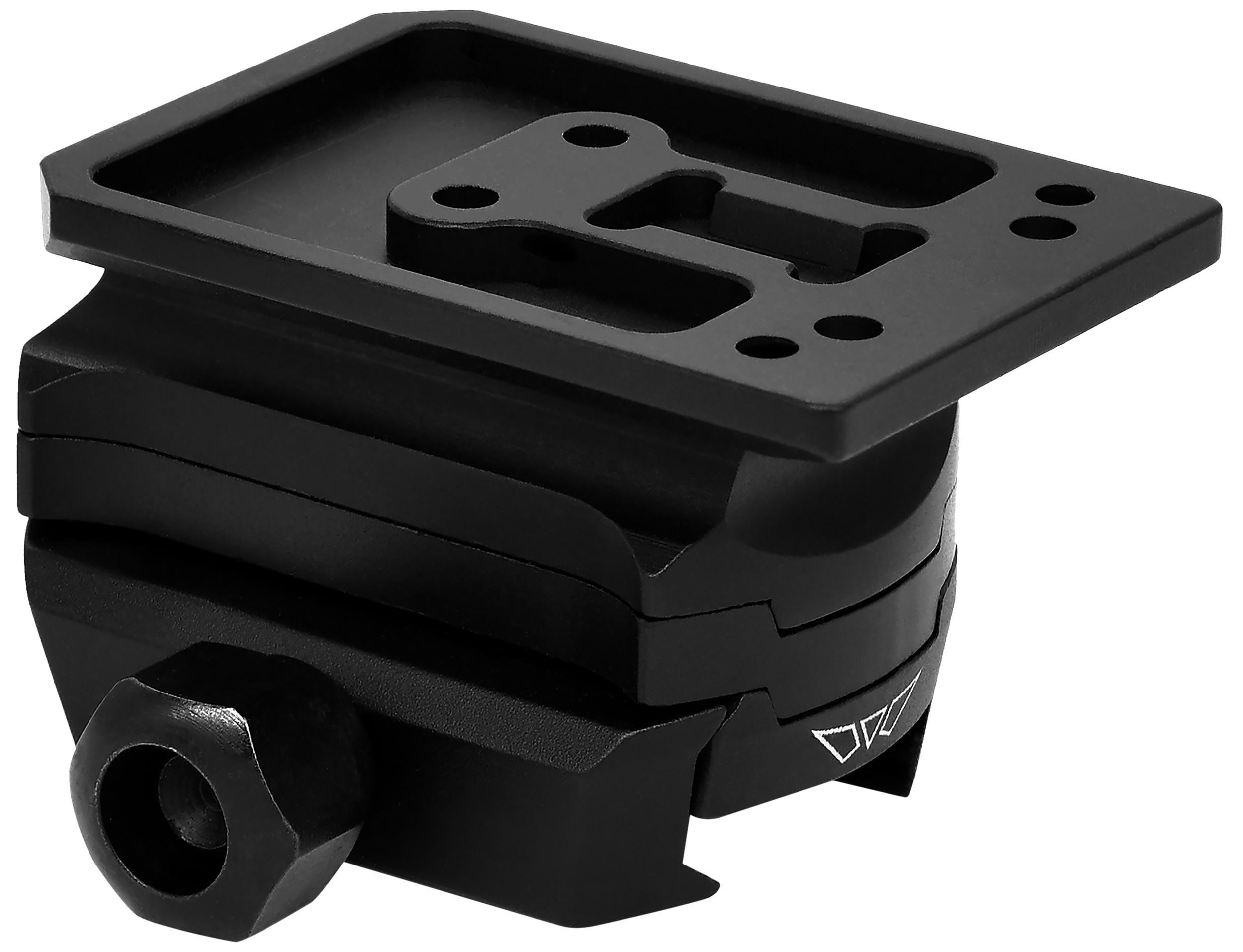 Warne 6105M Red-Dot Riser Holosun AEMS Super High 2.25" Picatinny Mount - Black Anodized