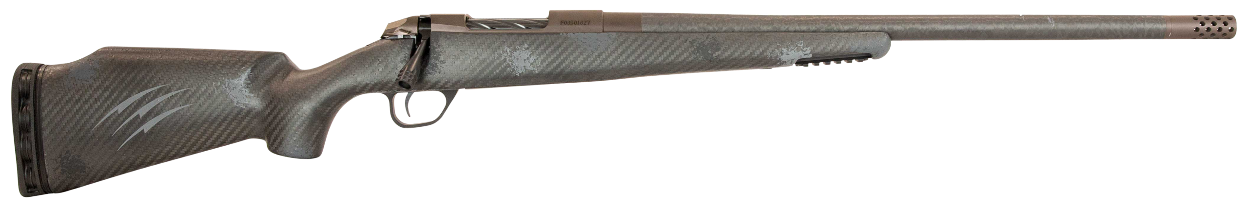 Fierce Firearms Carbon Rage 7mm PRC 22" 3+1 Bolt-Action Rifle - Tungsten Gray Cerakote / Phantom Camo