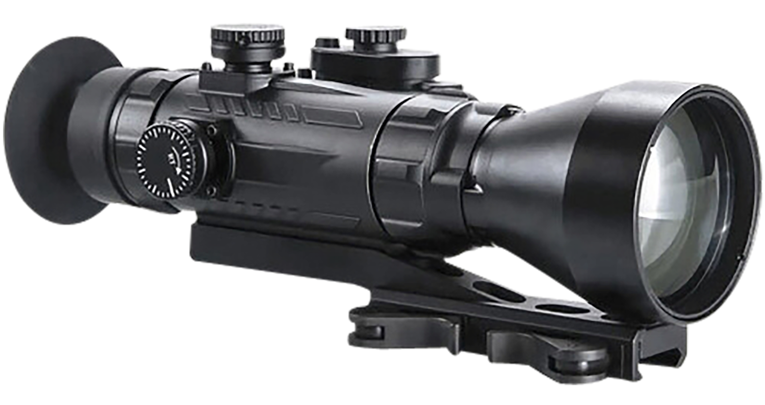 AGM Global Vision Wolverine Pro-4 3APW 4x 70mm Gen 3 Auto-Gated White Phosphor Night Vision Rifle Scope - Matte Black