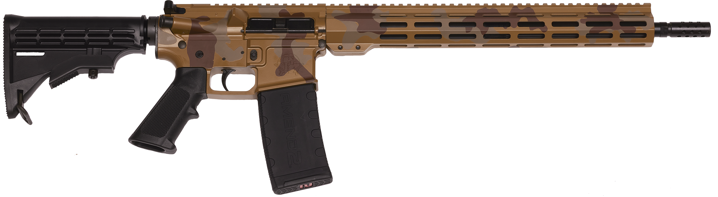 Great Lakes Firearms GL15 Mission 223 Wylde 16" 30+1 Semi-Auto Rifle - Sahara Camo
