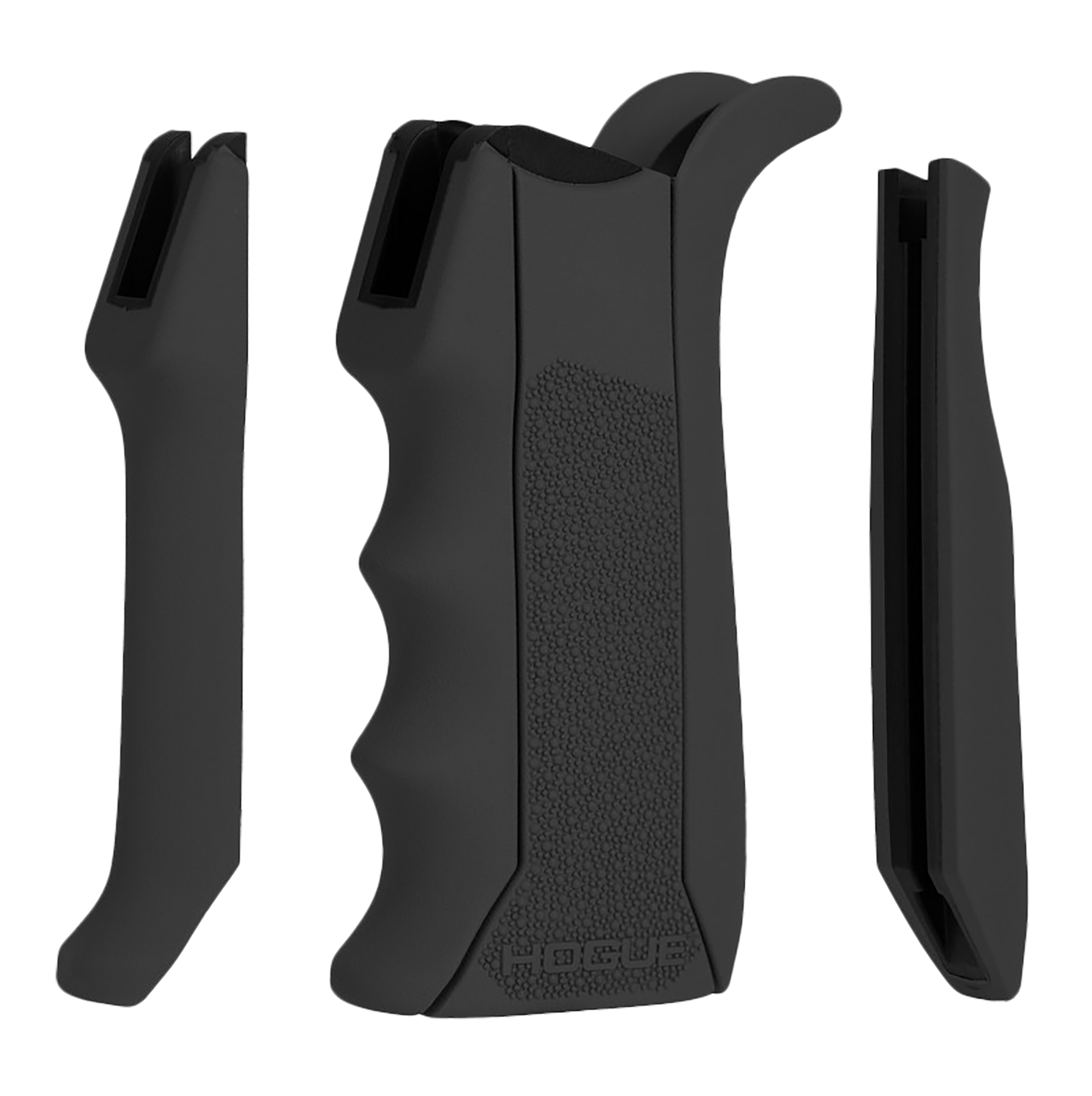 Hogue 13040 Modular OverMolded Pistol Grip Rubber with Finger Grooves for AR-15/M16 - Black