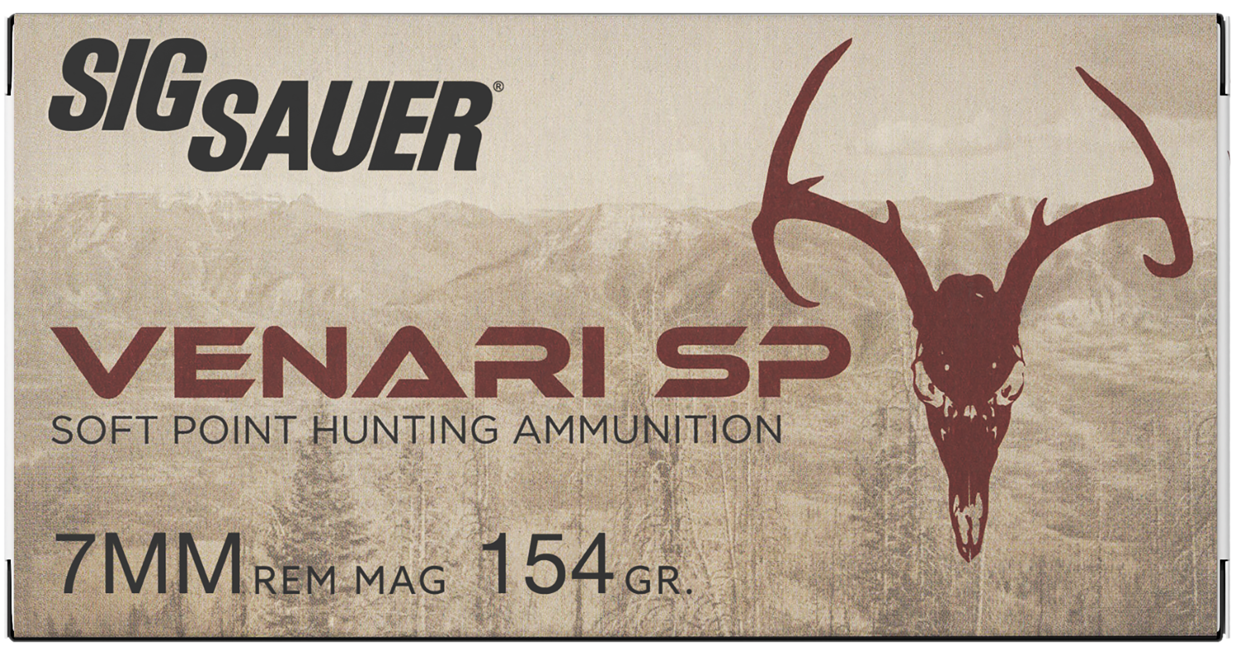 Sig Sauer Venari 7mm Rem Mag 154gr Soft Point Rifle Ammo - Box or Case