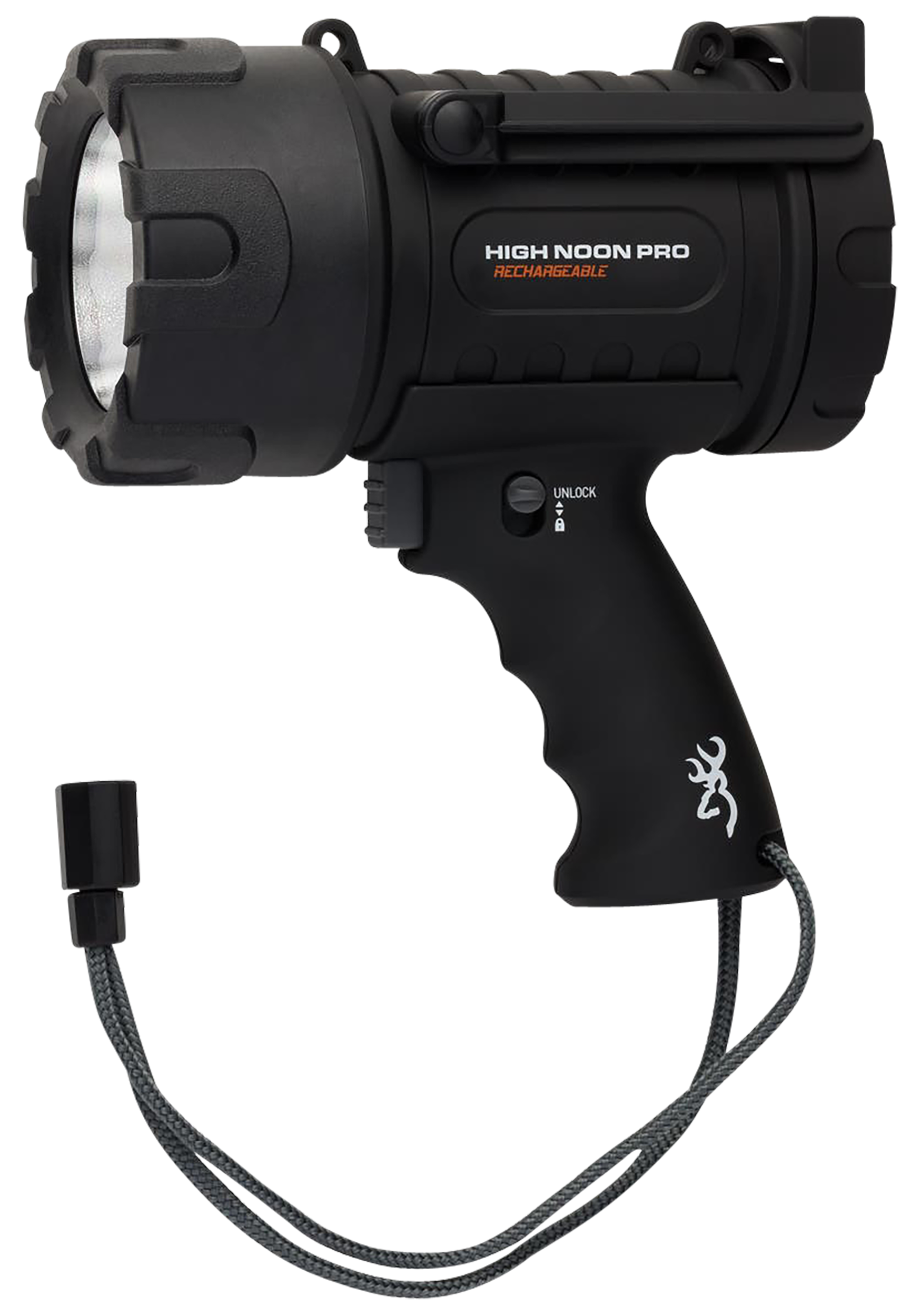 Browning High Noon Pro USB LED Spotlight 110-1400 Lumens Black Polymer