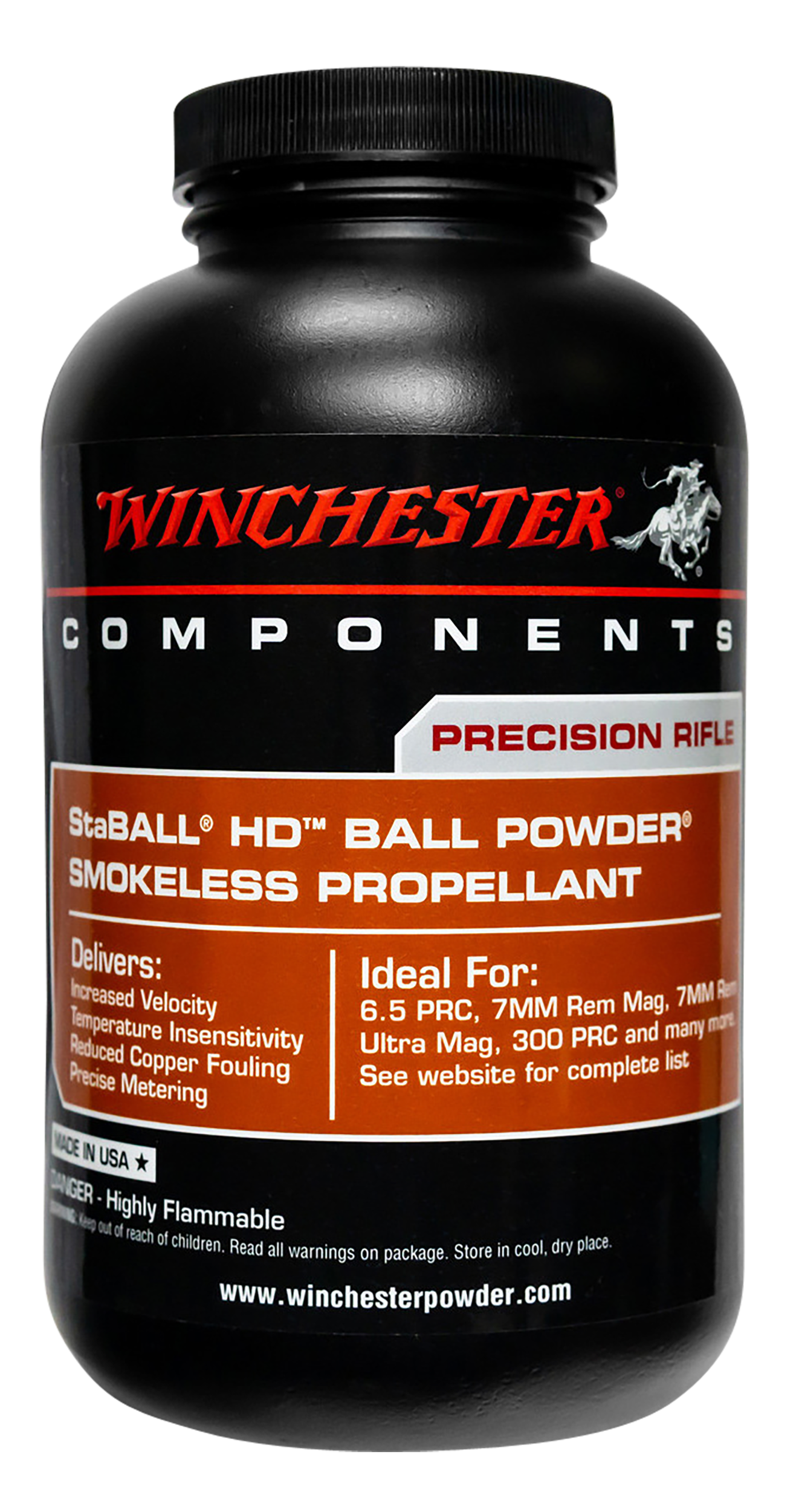 Winchester Powder StaBALL HD Smokeless Rifle Powder 8 lb