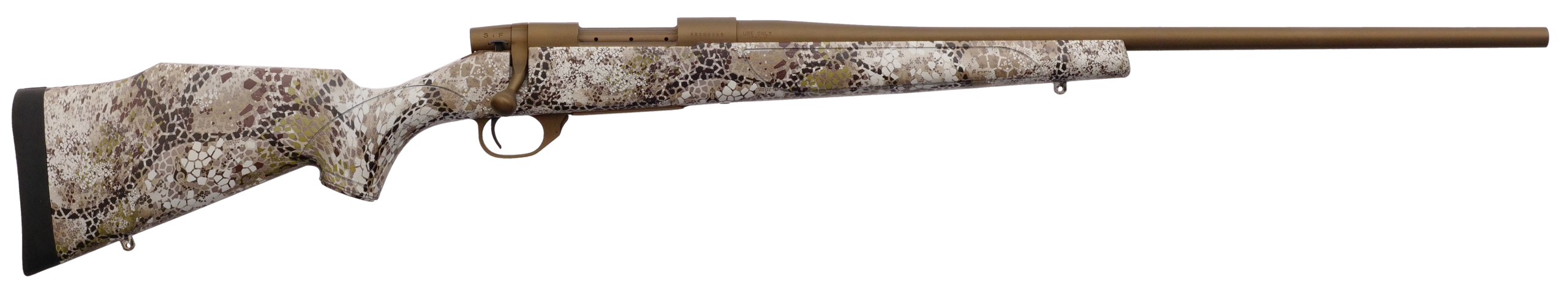 Weatherby Vanguard Badlands 350 Legend 20" 3+1 Bolt-Action Rifle - Burnt Bronze Cerakote