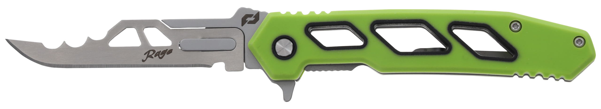 Schrade Isolate Enrage 7 2.60" Folding Scalpel 420A Plain Satin Green Carbon Fiber Handle