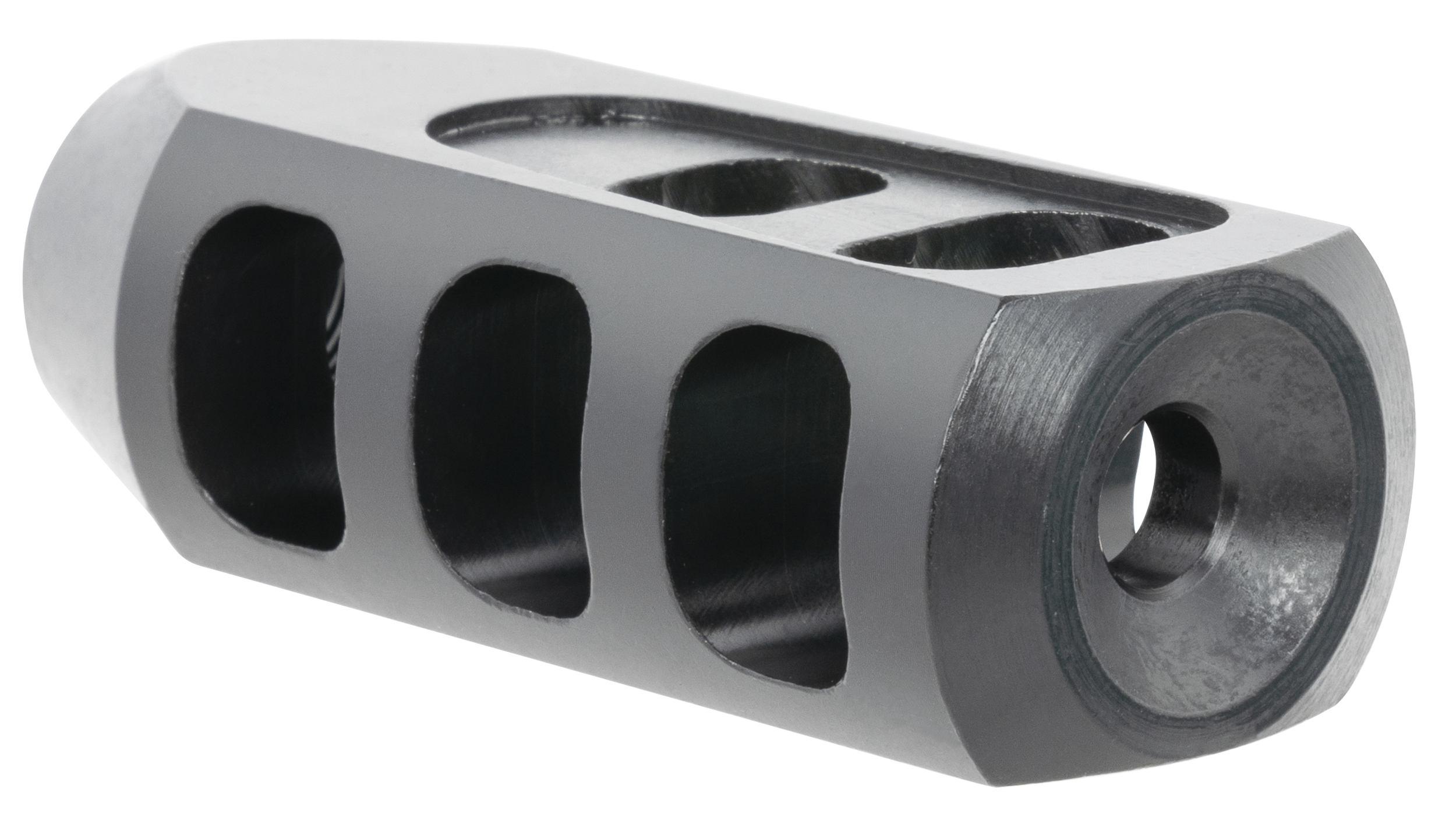 TacFire Tanker Muzzle Brake 5.56x45mm NATO 1/2x28 Black Oxide Steel