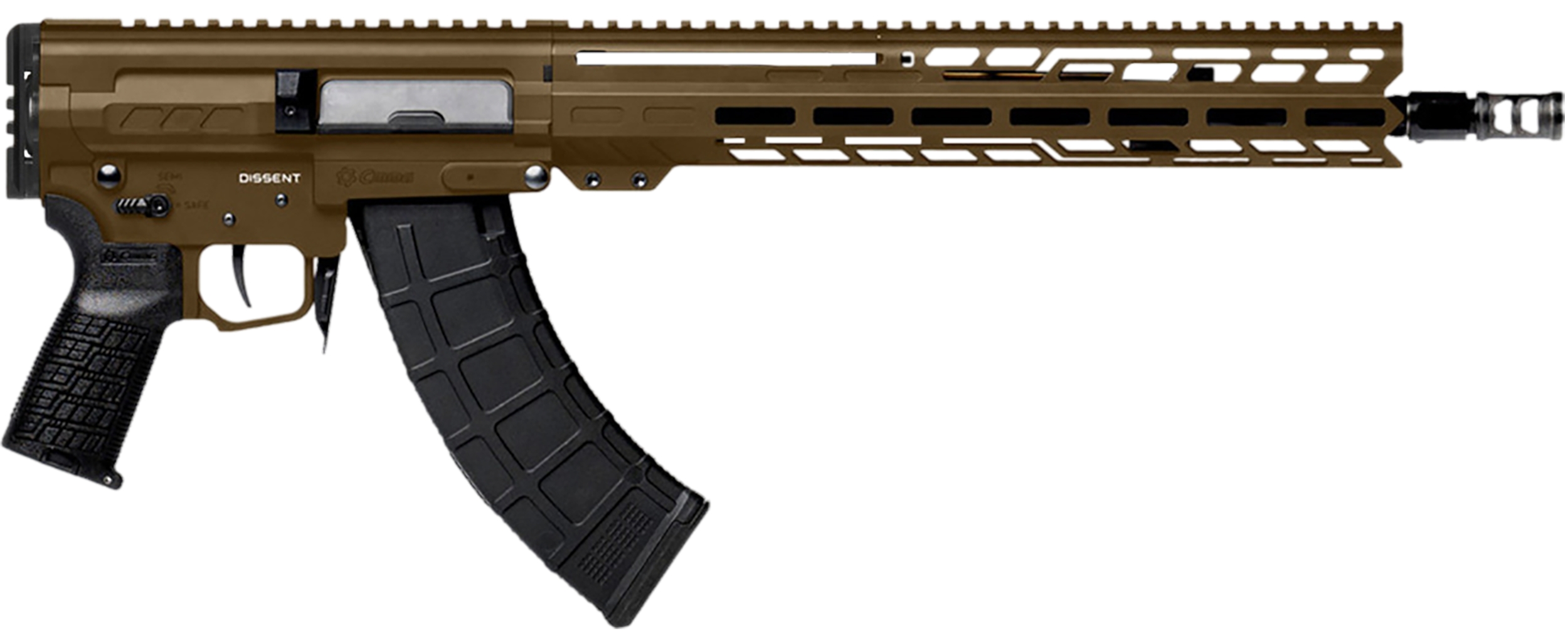 CMMG Dissent MK47 7.62x39mm 14.3" 30+1 Semi-Auto Rifle - Midnight Bronze