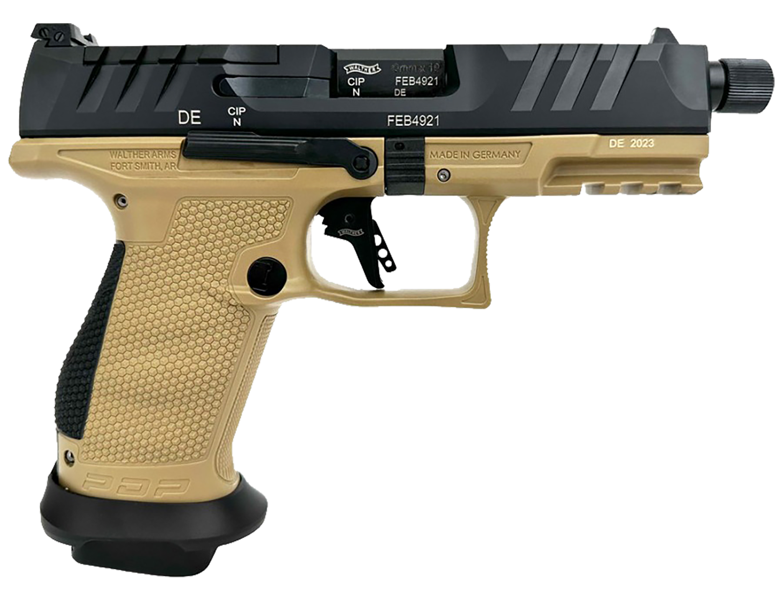 Walther Arms PDP Compact Pro SD 9mm Luger 4.6" 18+1 Striker-Fired Pistol - FDE