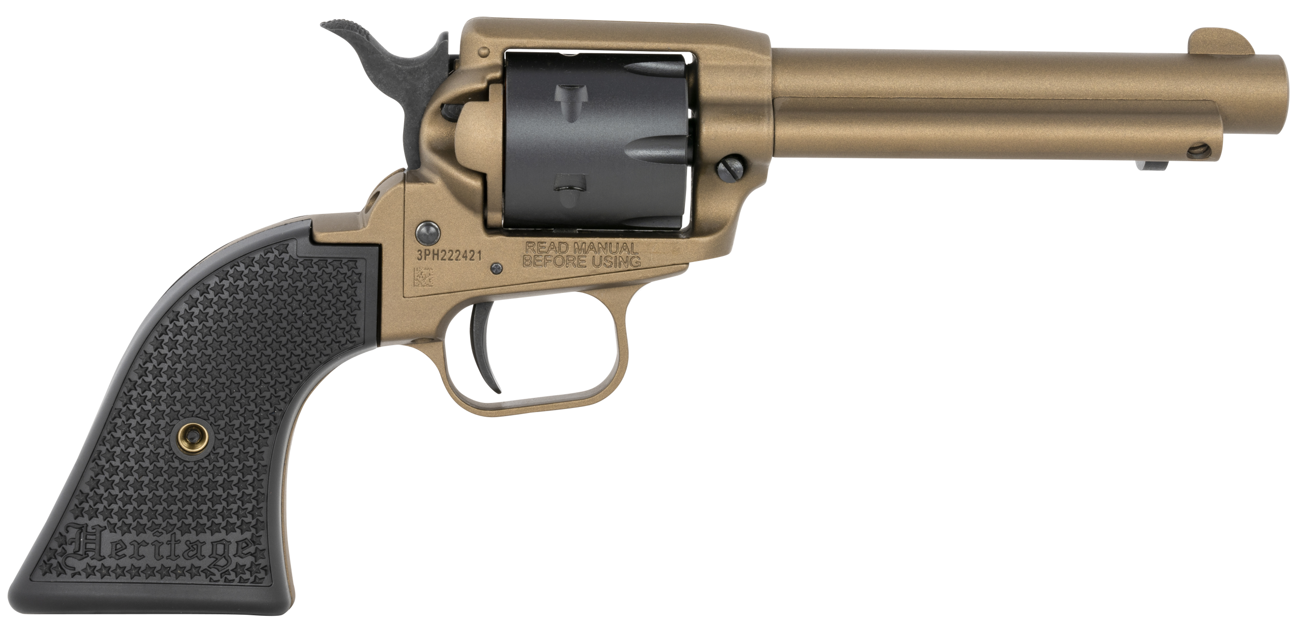 Heritage Mfg Rough Rider 22 LR 4.75" 6-Shot SAO Revolver - Burnt Bronze Cerakote
