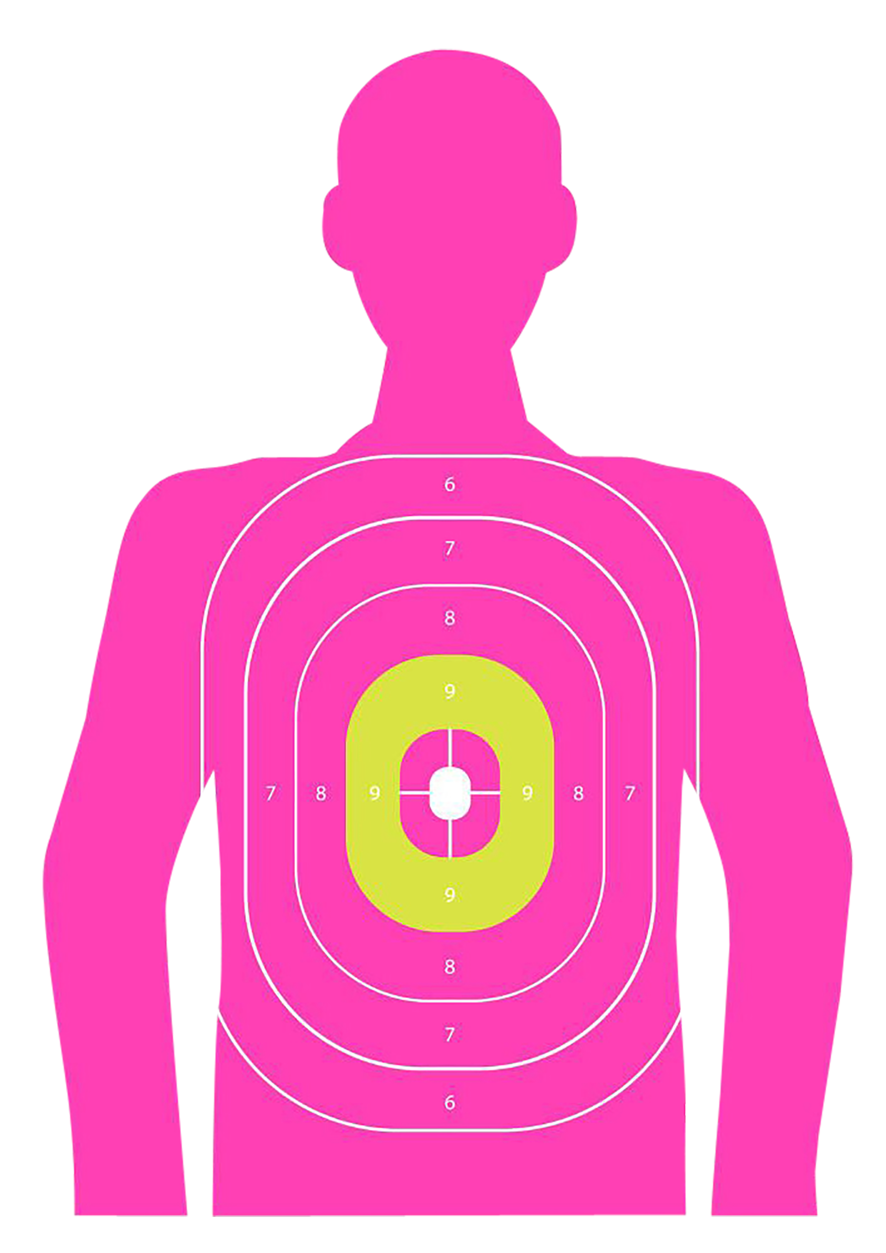 EZ-Aim In The Pink Silhouette Paper Target 23x35" Pink 3 Pack