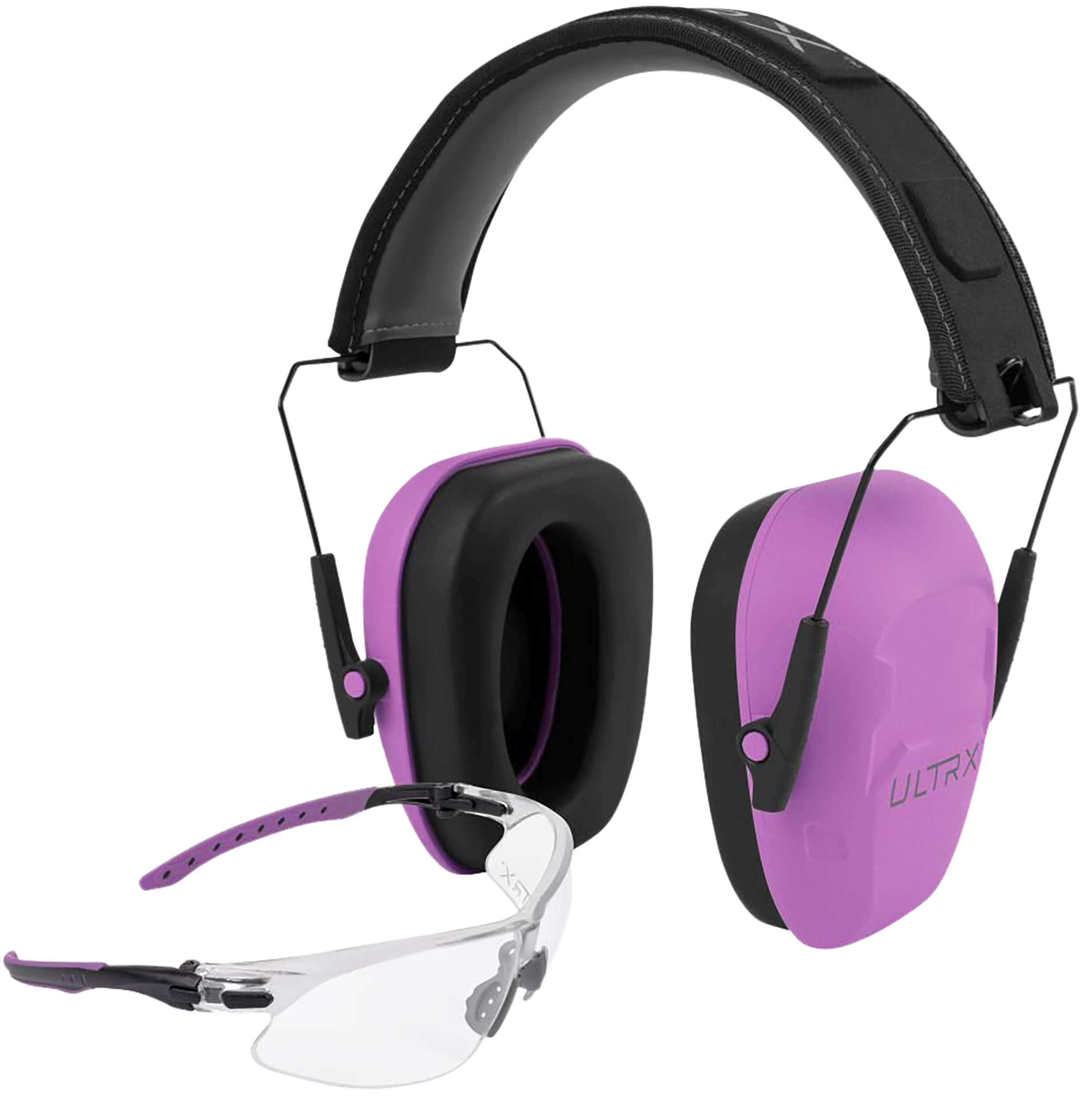 Allen ULTRX Shield Ear & Eye Protection Combo 23 dB Plum