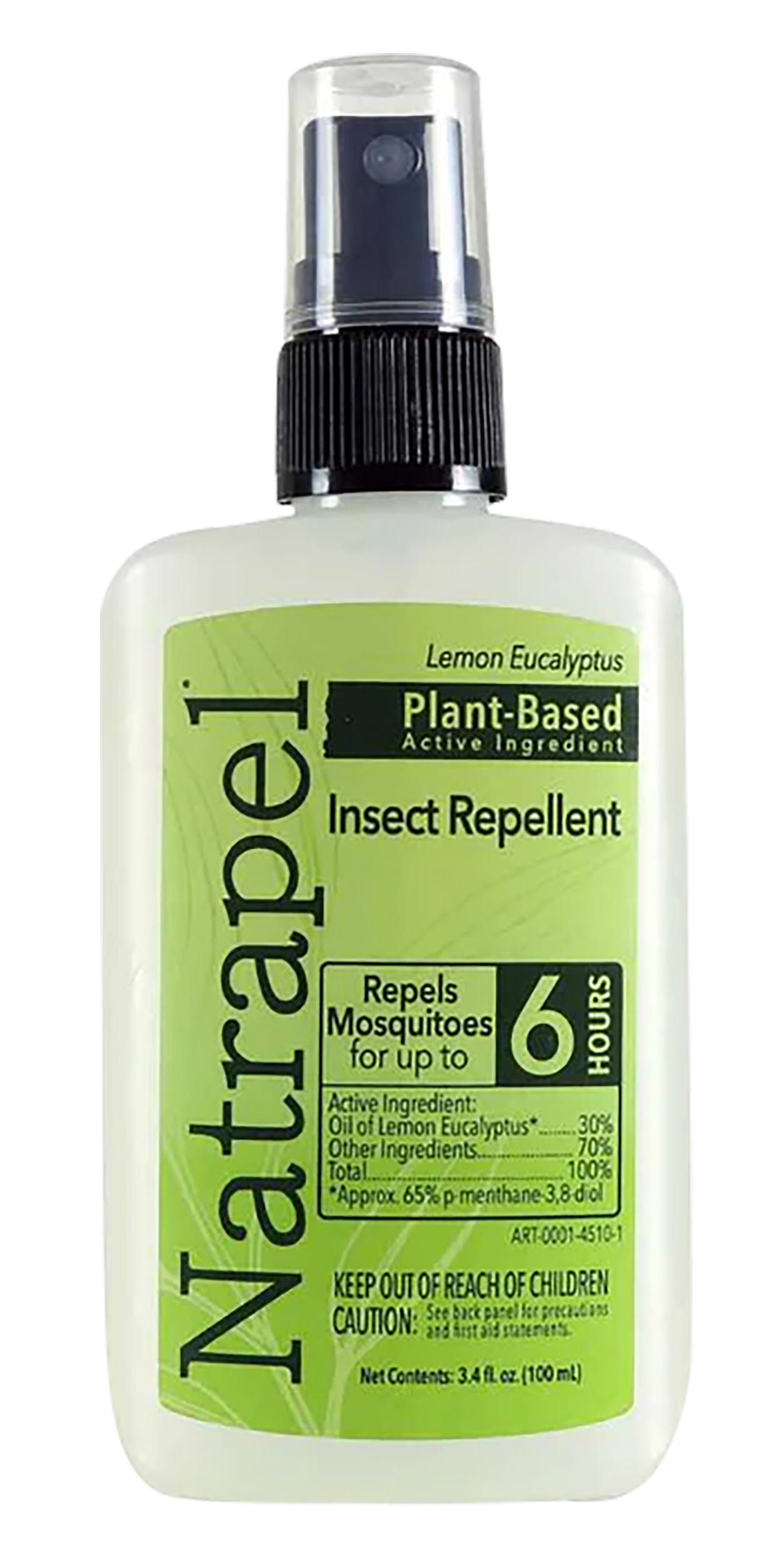 Natrapel Lemon Eucalyptus 3.4 oz Pump Bottle Insect Repellent - 6-Hour Protection