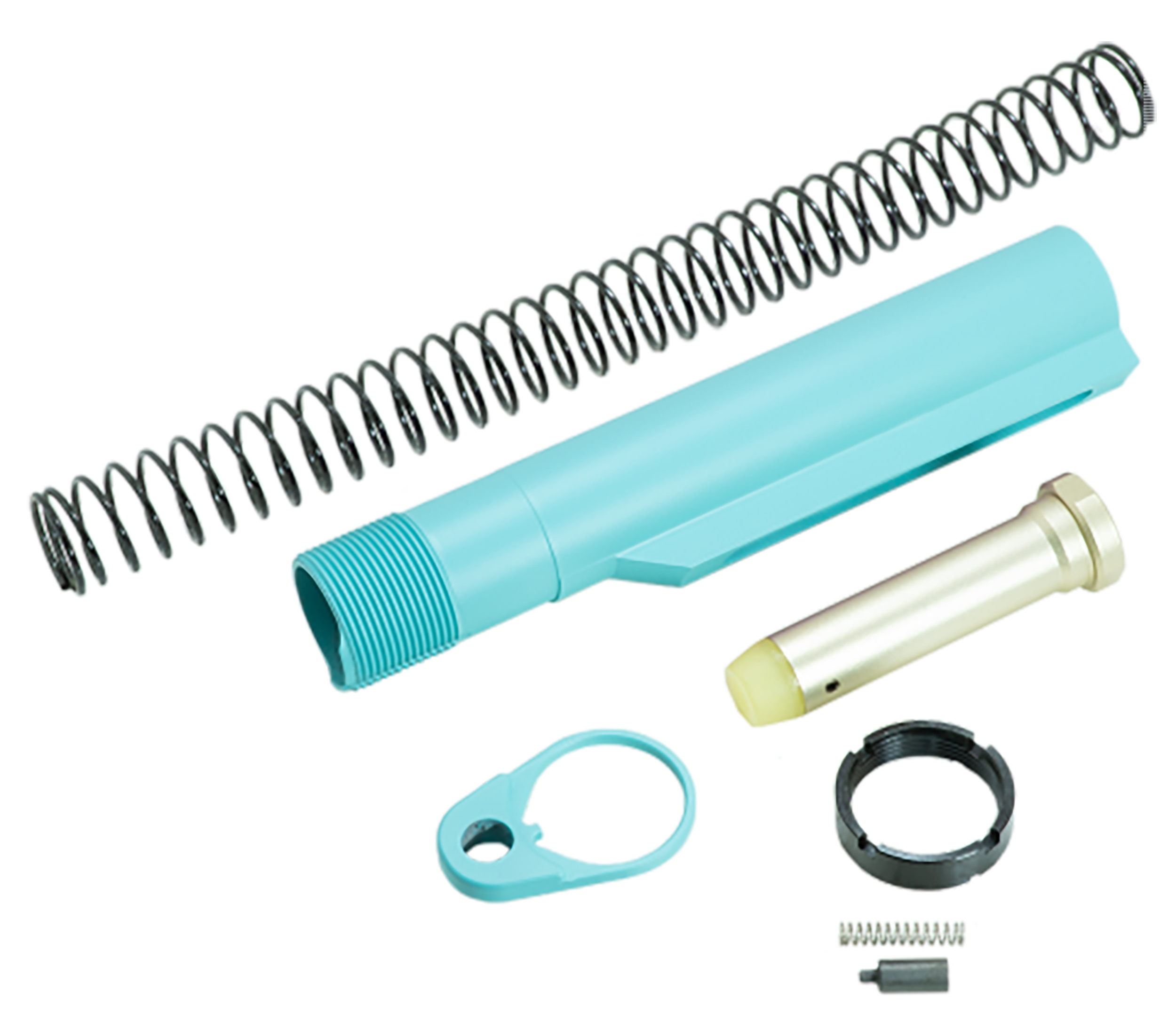Timber Creek Outdoors ARBTKRE Buffer Tube Kit Robin's Egg Blue Anodized - Mil-Spec AR-15