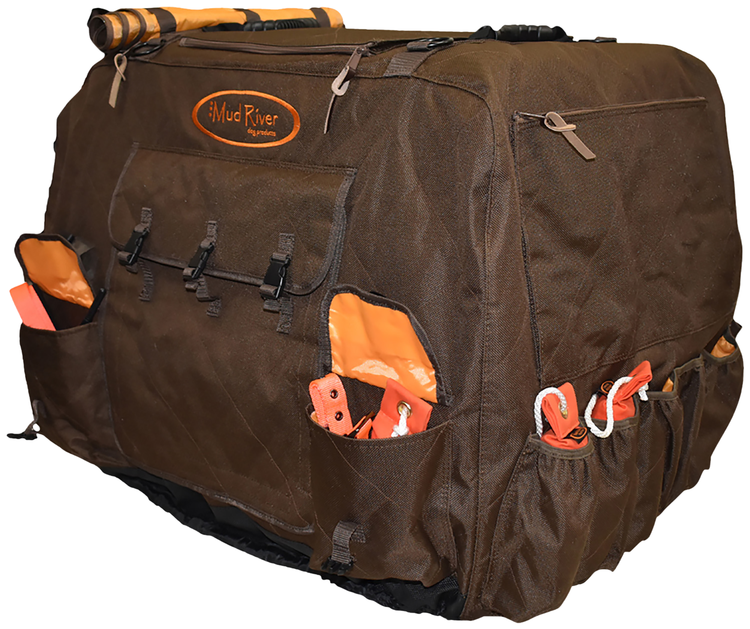 Mud River Dixie Insulated Kennel Cover Brown Polyester Medium 32" x 23" x 25"