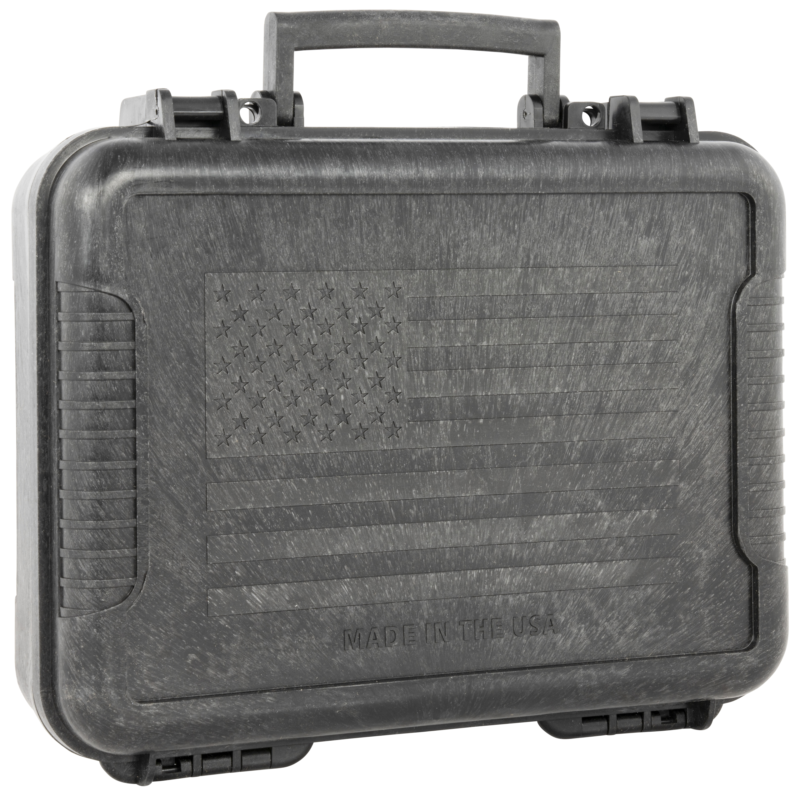 Outdoor Connection Molded Pistol Case 11" Black w/US Flag Polypropylene