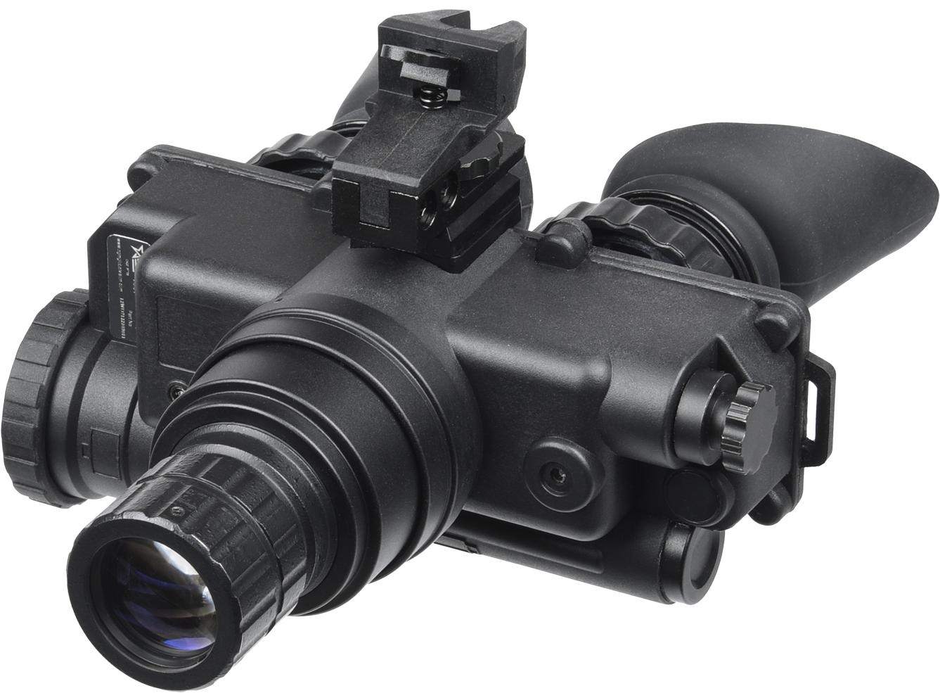 AGM Global Vision Wolf-7 PRO NW1 Night Vision Goggles 1x 27mm Gen 2+ Level 1 Black