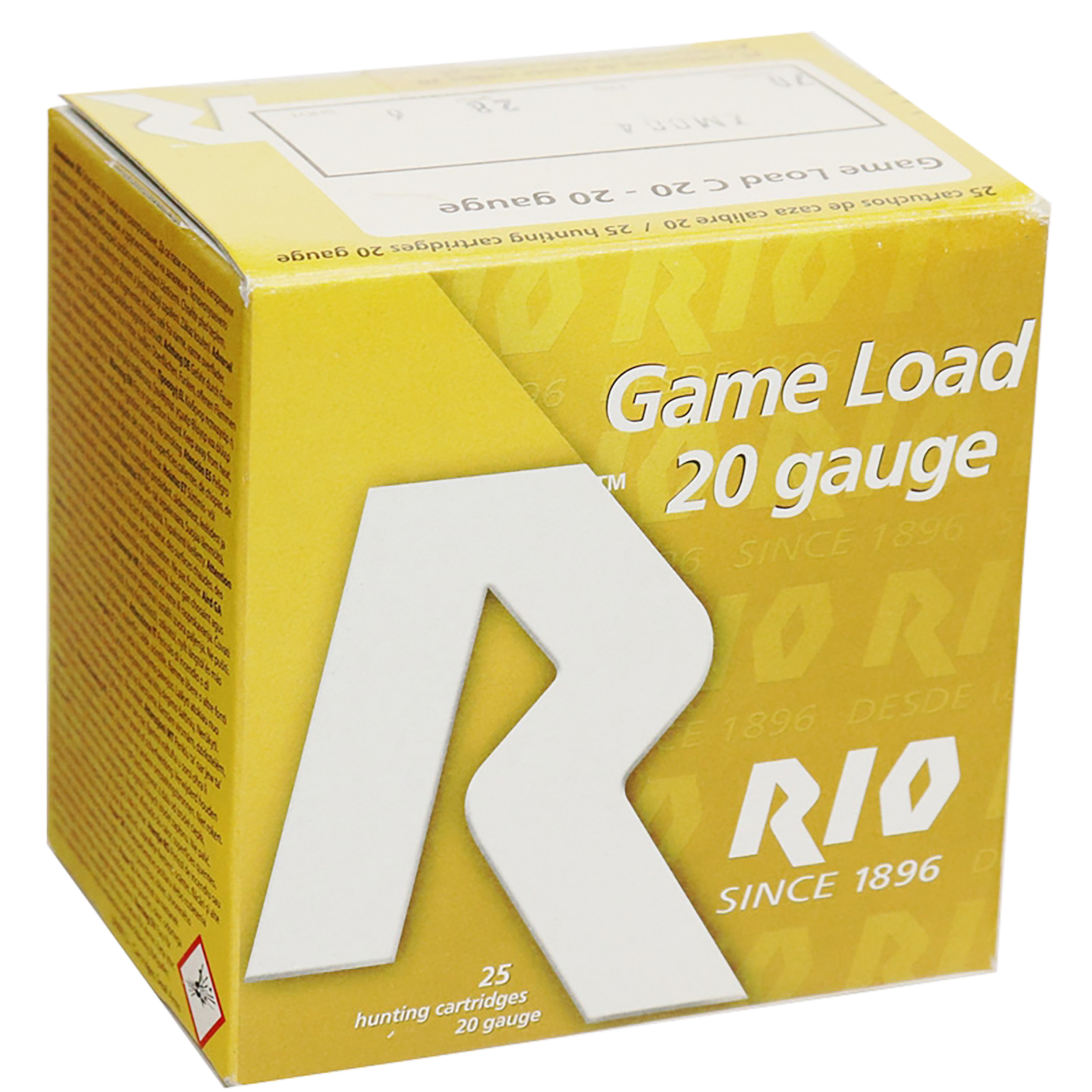 Rio Ammunition Game Load 20 Gauge 3" 1-1/4 oz #6 Shot - Box or Case