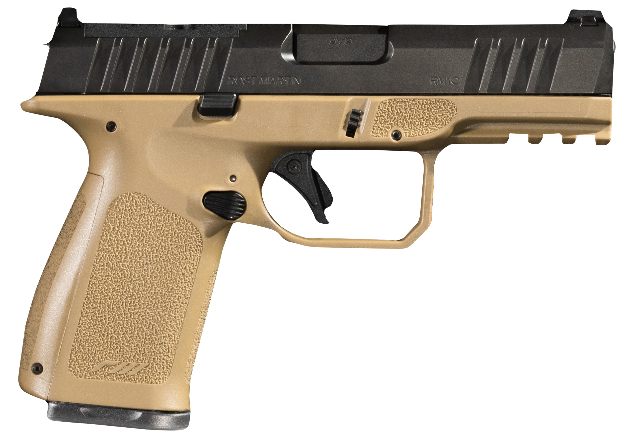 Rost Martin RM1C 9mm Luger 4" 17+1 Striker-Fired Pistol - FDE Frame