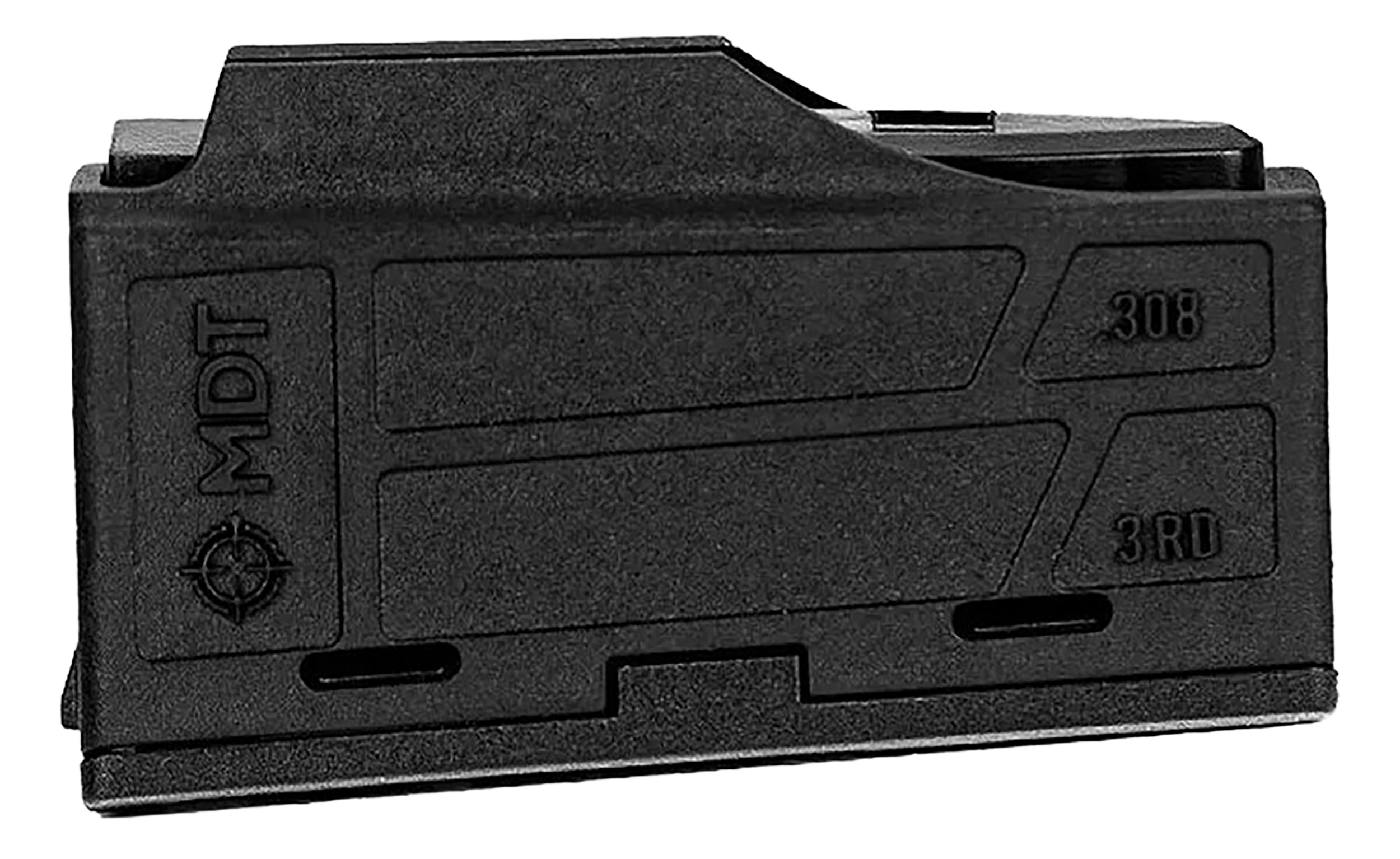 MDT AICS Polymer .308/6.5 Creedmoor 3-Rd Flush Fit Short Action Black Magazine