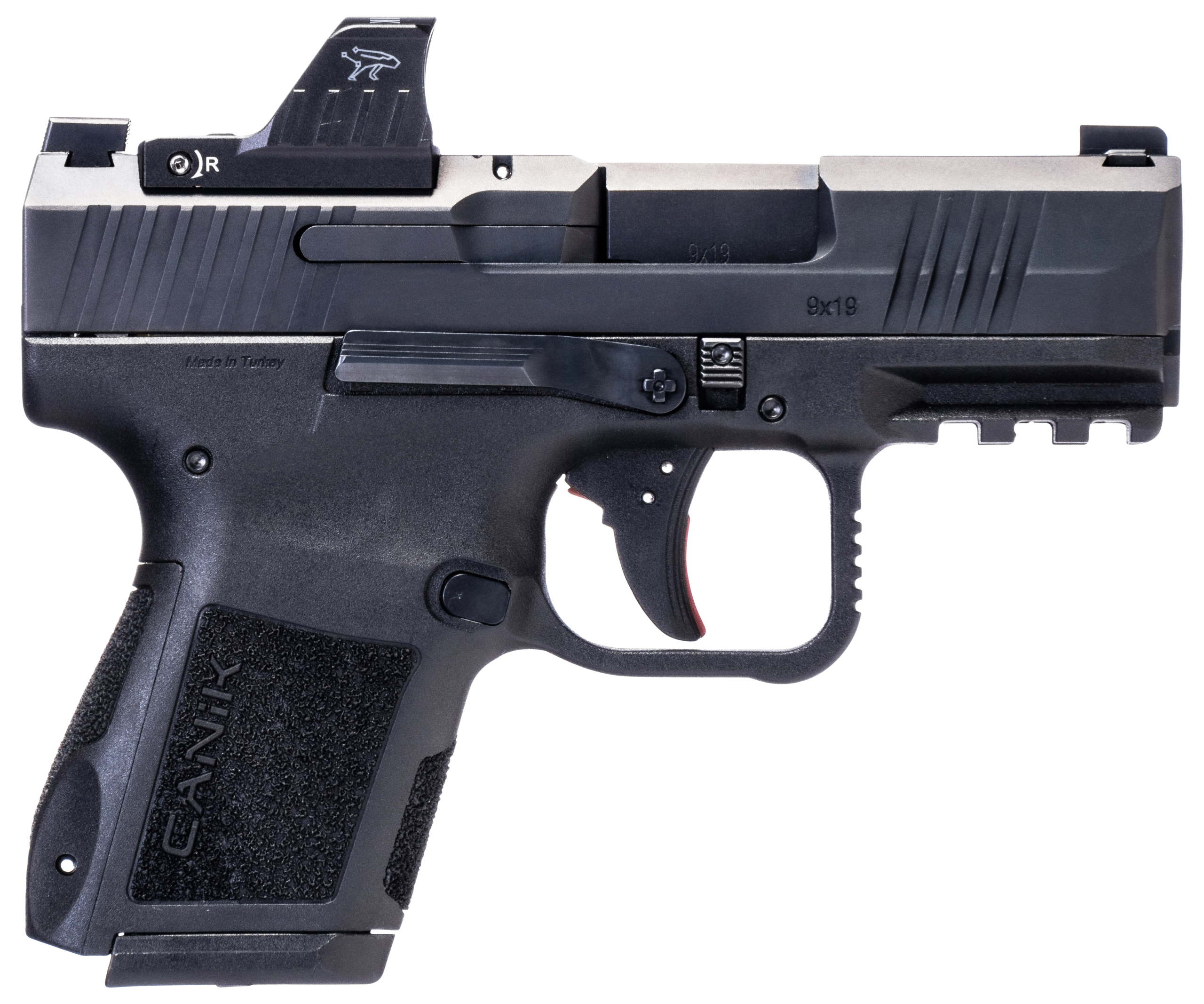 Canik Mete MC9 9mm Luger 3.18" 15+1 Semi-Auto Pistol w/MeCanik M01 Red Dot - Black