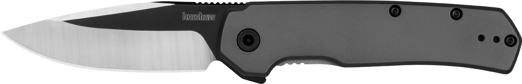 Kershaw Thermal 1411 2.95" Folding Drop Point Plain 8Cr13MoV Gray PVD SS Handle