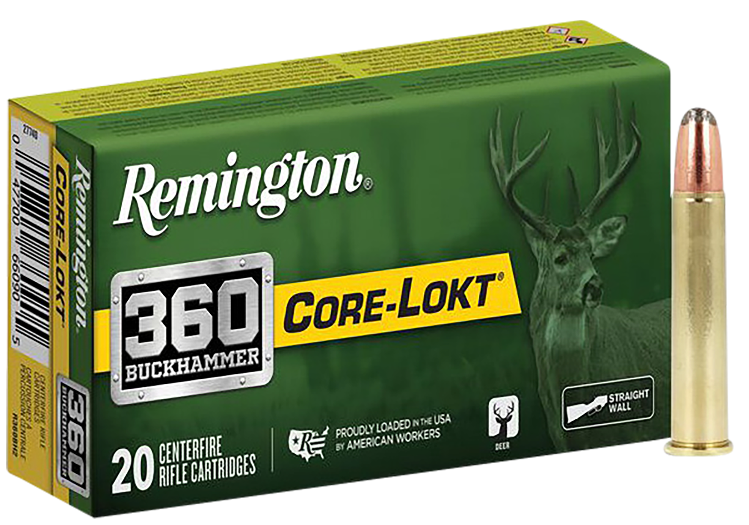 Remington Ammunition Core-Lokt 360 Buckhammer 200gr Soft Point - Box or Case