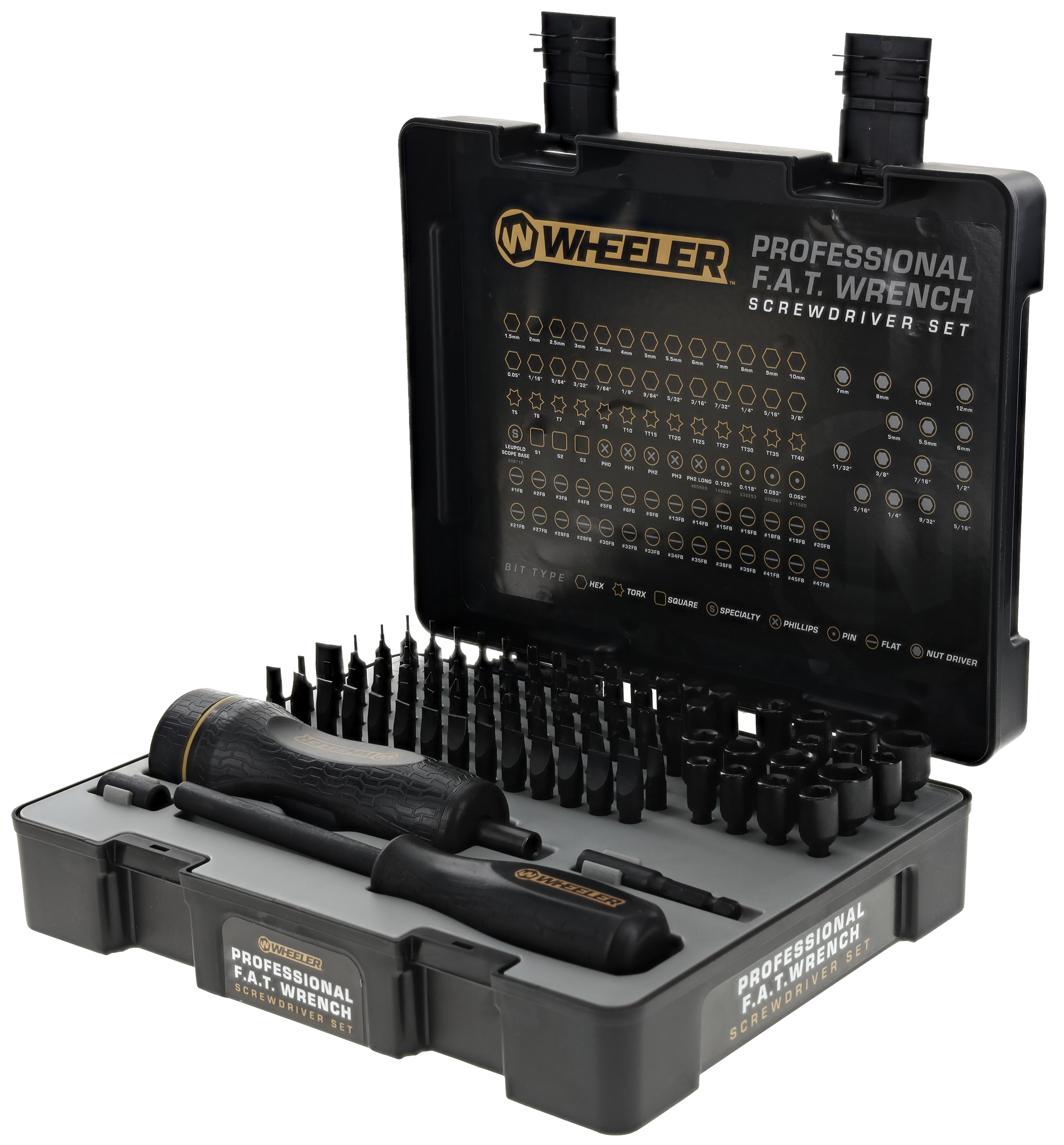 Wheeler Pro F.A.T. Screwdriver Set 100-Piece 10-65 in-lbs Torque Wrench Kit