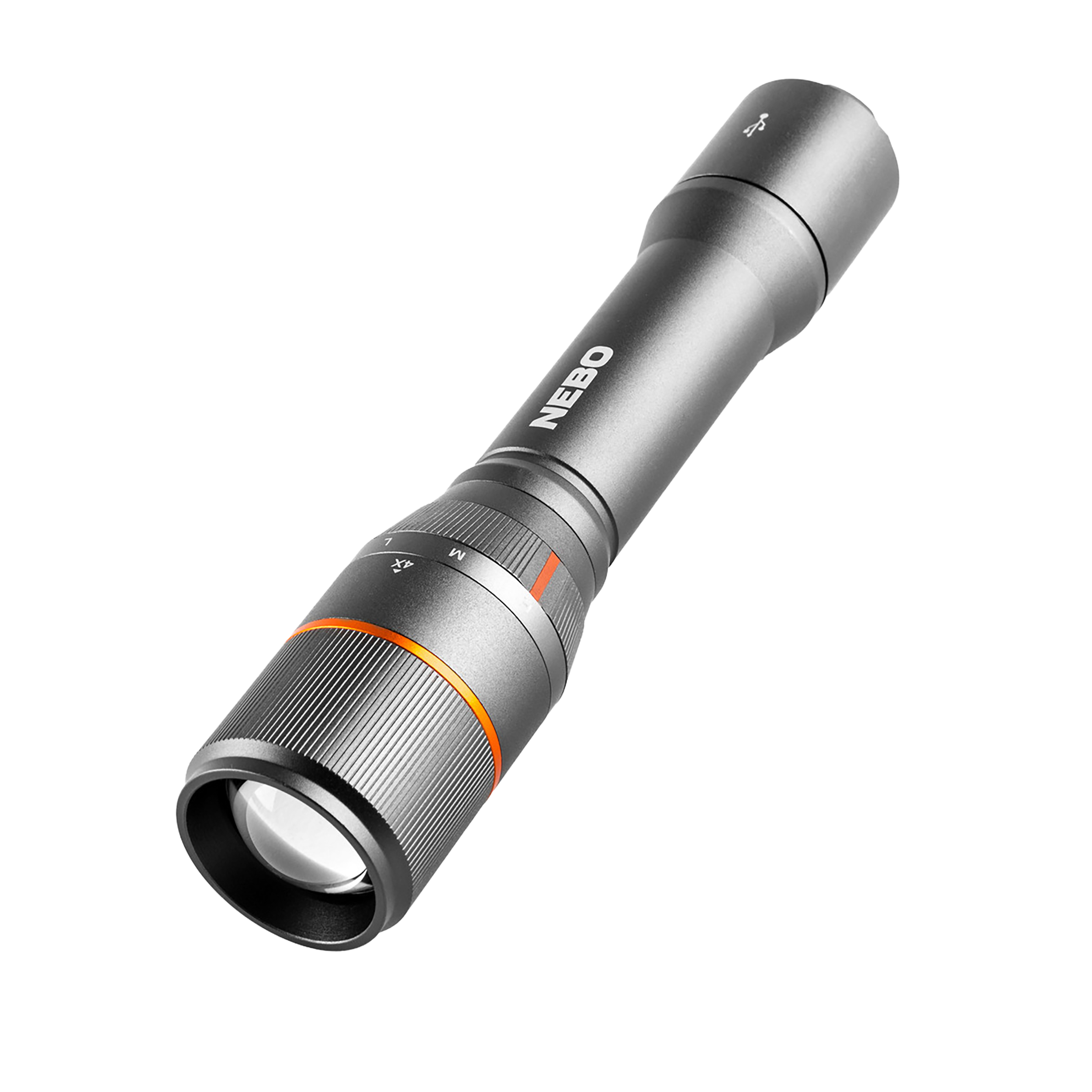 NEBO Davinci 2000 Rechargeable Flashlight 2000 Lumens IP67 - Gray