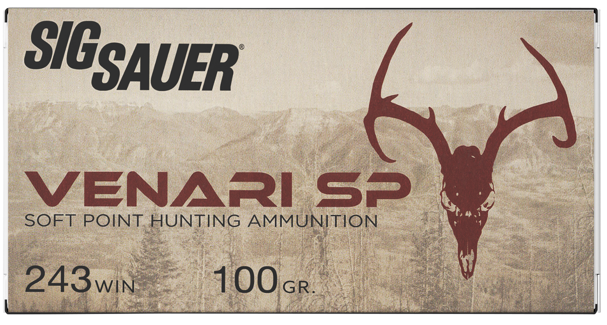 Sig Sauer Venari 243 Win 100gr Soft Point 20rd Box - Box or Case