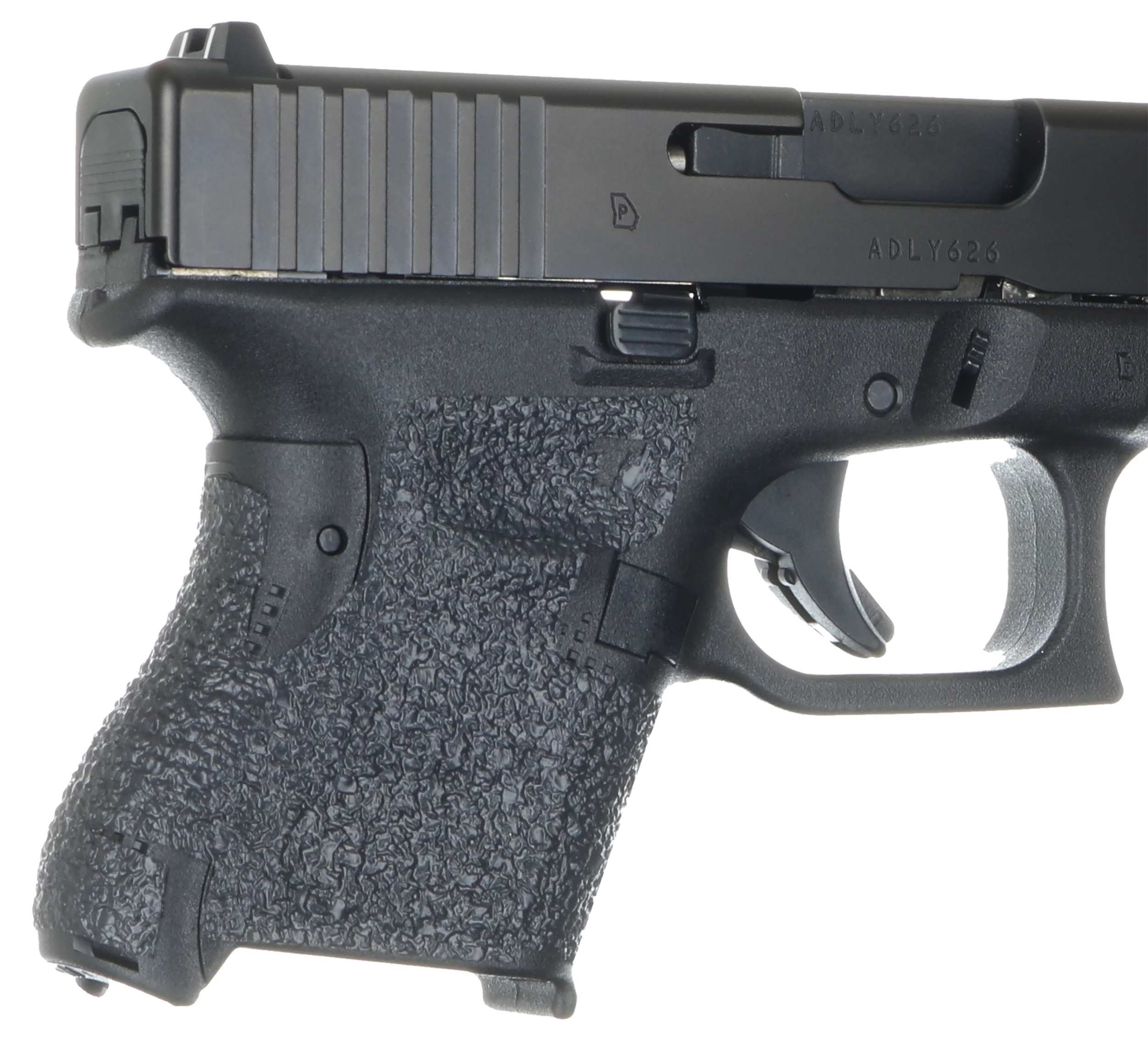 Talon Grips EV03R Adhesive Grip Textured Black Rubber - Glock 26/27/28/33/39 Gen 5