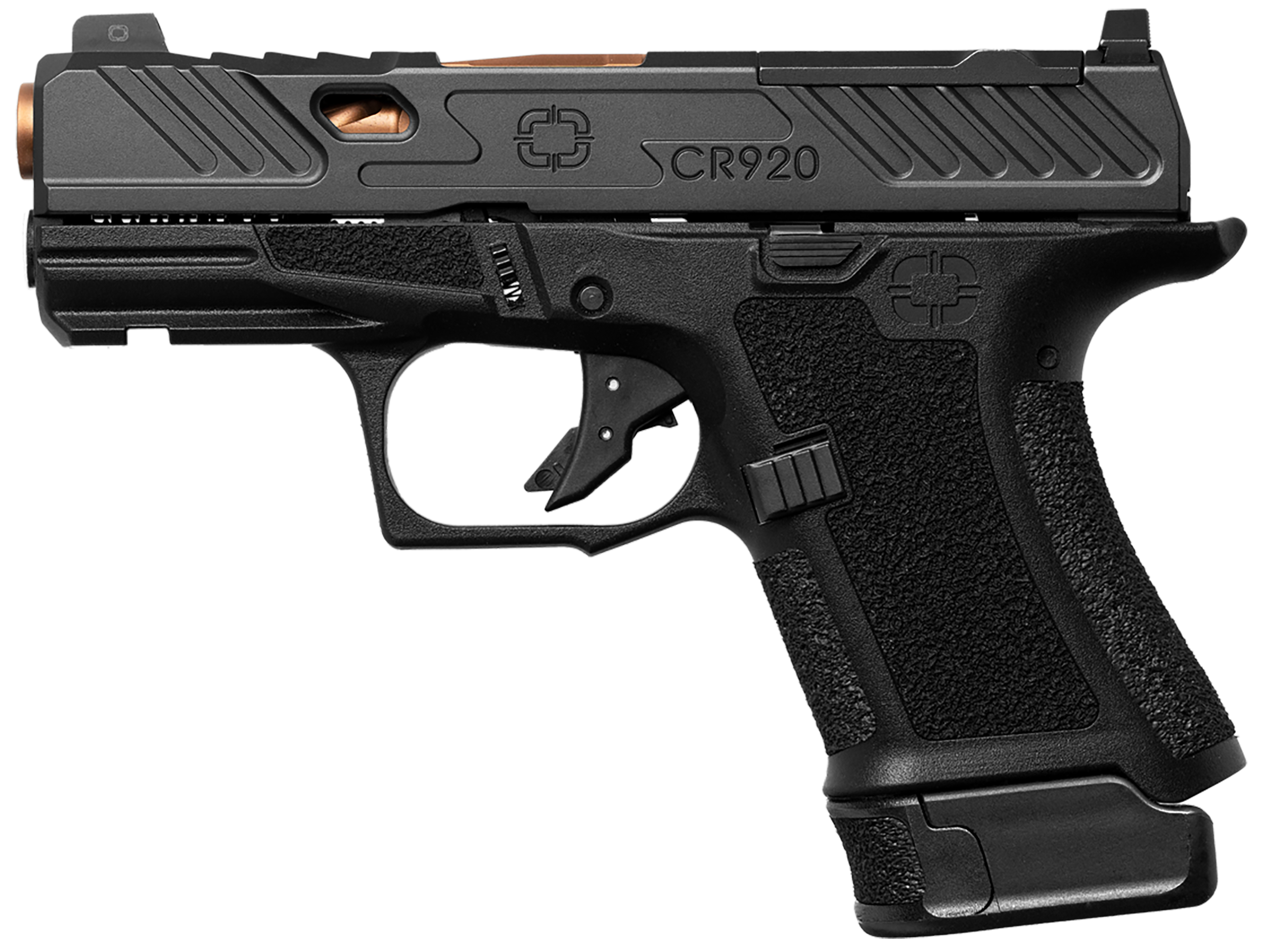 Shadow Systems CR920 Elite 9mm Luger 3.41" 10+1 Semi-Auto Pistol - Black/Bronze