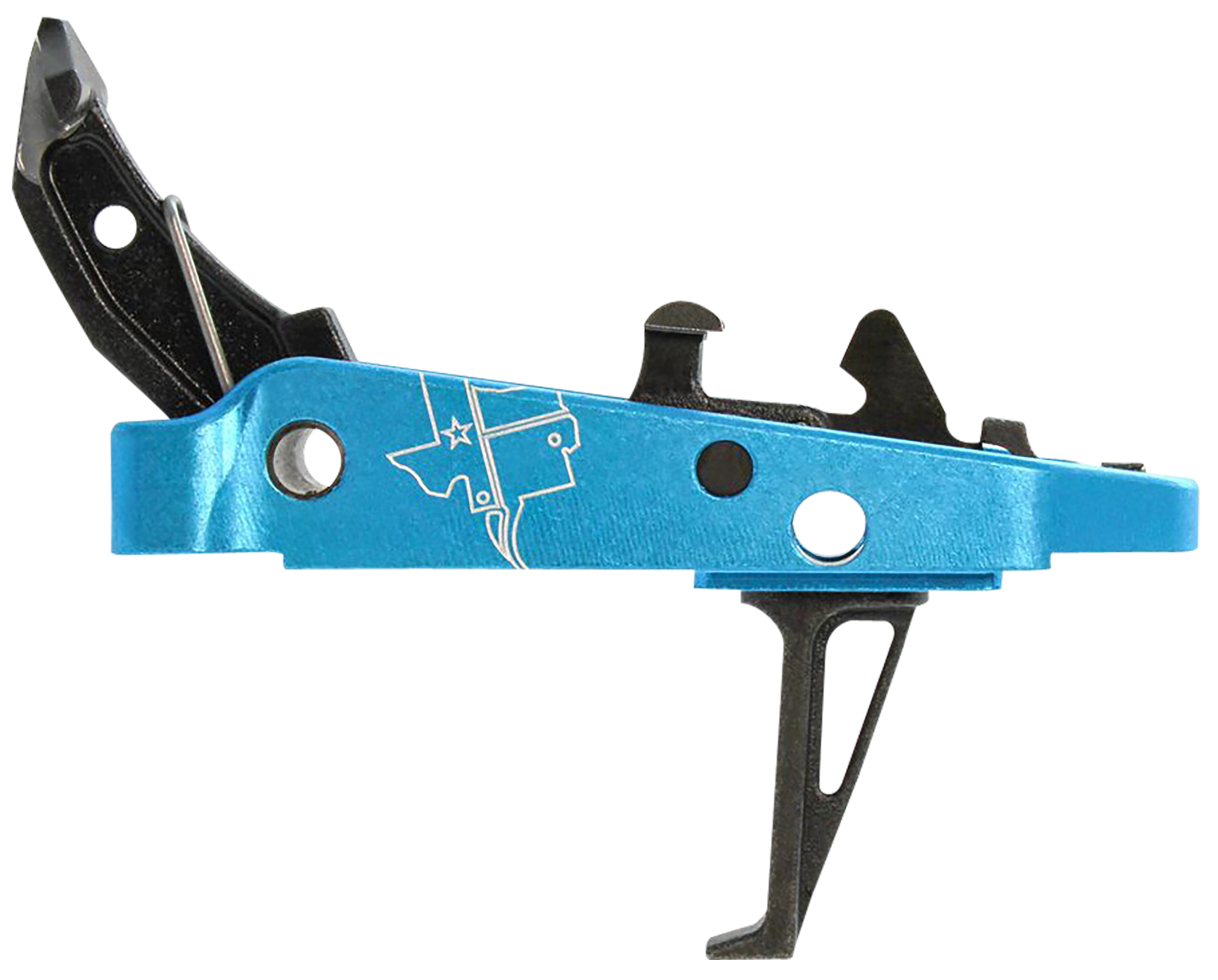 CMC Triggers 47503 Drop-In Trigger Group 2.0 AK-47 Single-Stage Flat 3.50 lbs - Black w/ Blue Housing