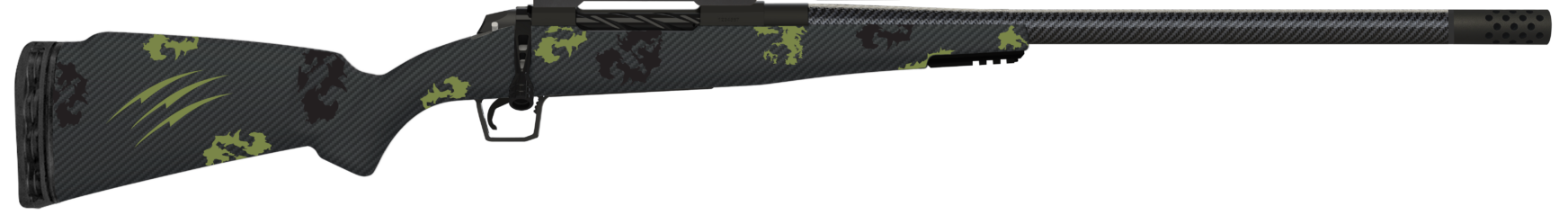 Fierce Firearms CT Rogue 7mm PRC 22" 3+1 Bolt-Action Rifle - Black Cerakote / Forest Camo