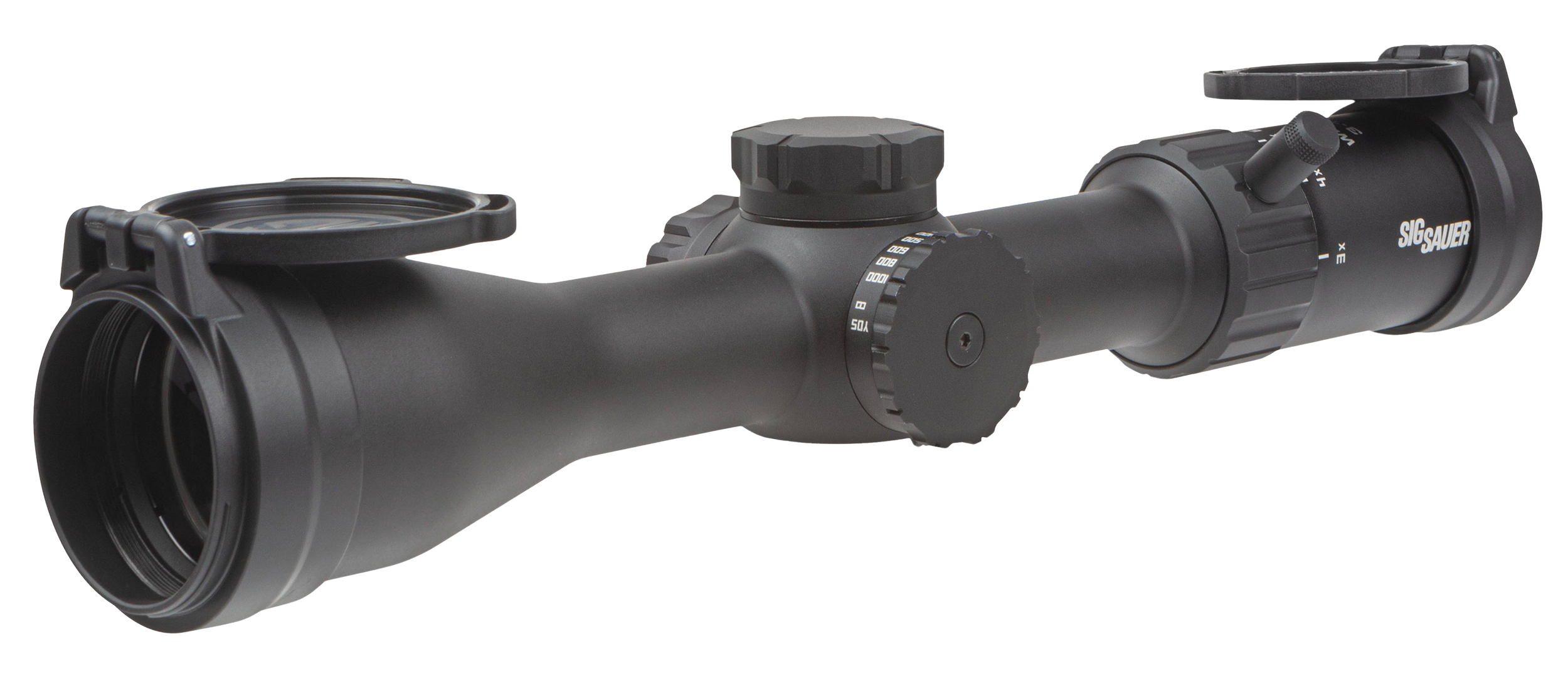 Sig Sauer Electro-Optics Whiskey4 3-12x44mm 30mm Tube SFP Quadplex Reticle Riflescope - Black