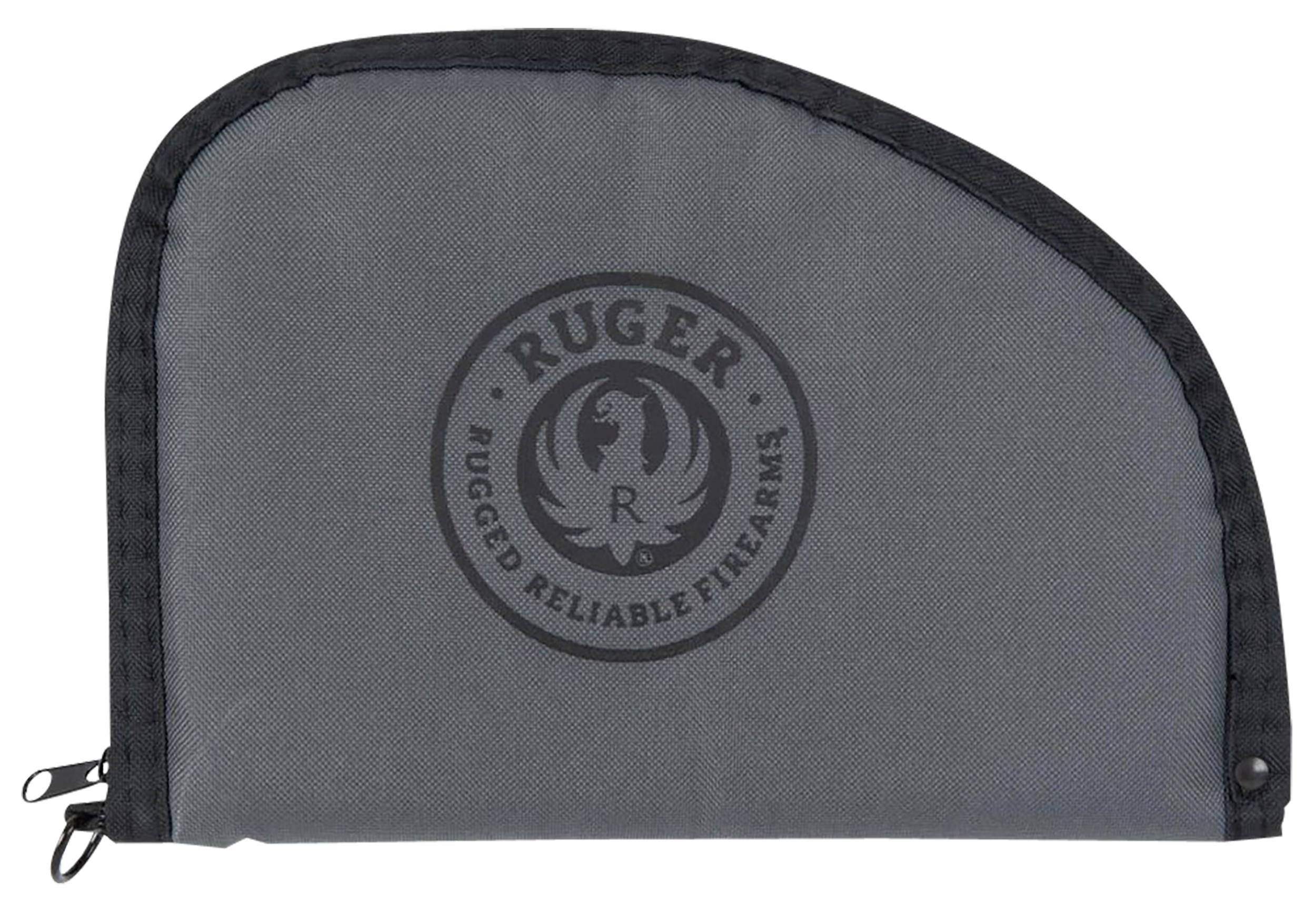 Ruger Rugged 10" Pistol Case Black/Gray Polyester - Lockable - Holds 1