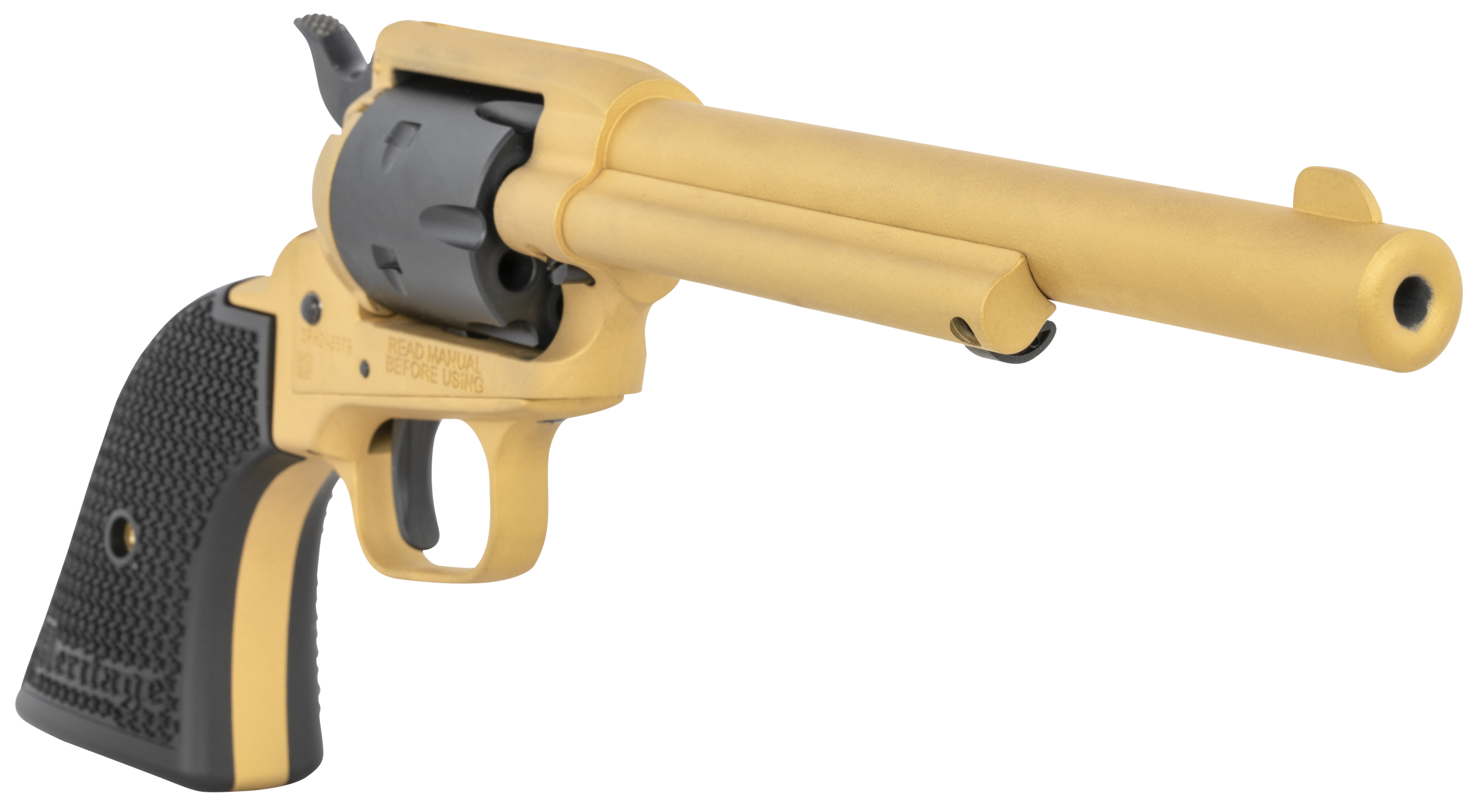 Heritage Mfg Rough Rider 22 LR 6.5" 6-Shot SAO Revolver - Gold Cerakote