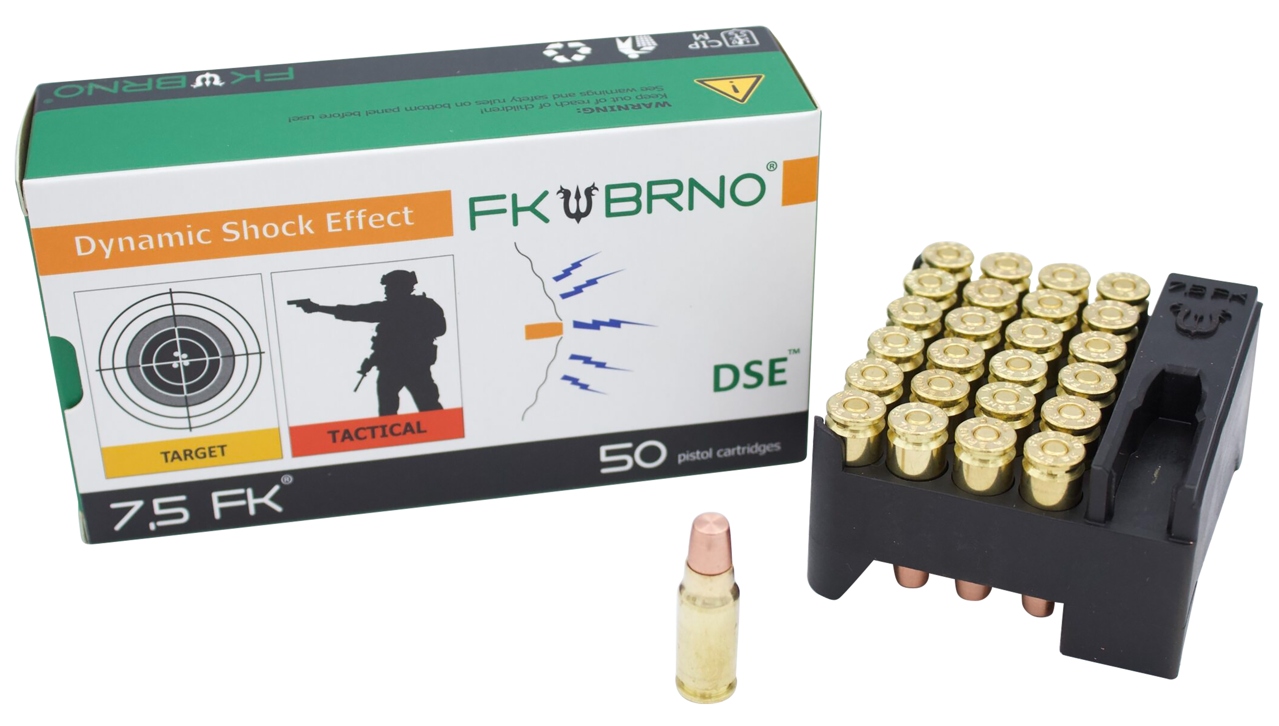 FK Brno US F9 7.5 FK 101gr Copper Flat Nose 50 Rd Box/500 Rd Case - Box or Case