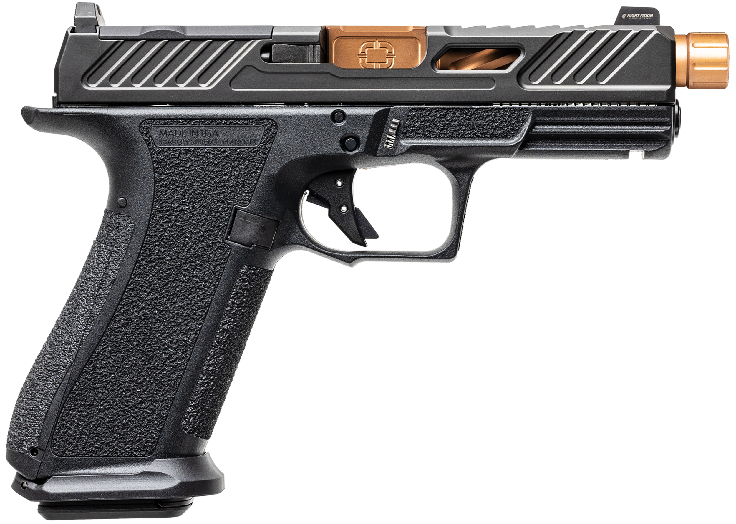 Shadow Systems XR920 Elite 9mm Luger 4.5" 10+1 Semi-Auto Pistol - Black/Bronze