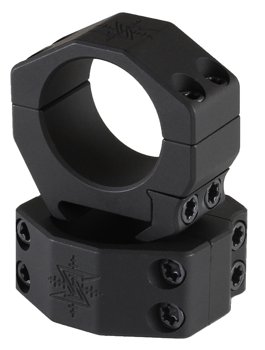 Seekins Precision Scope Rings 30mm Extra High 1.26" Matte Black Picatinny Pair