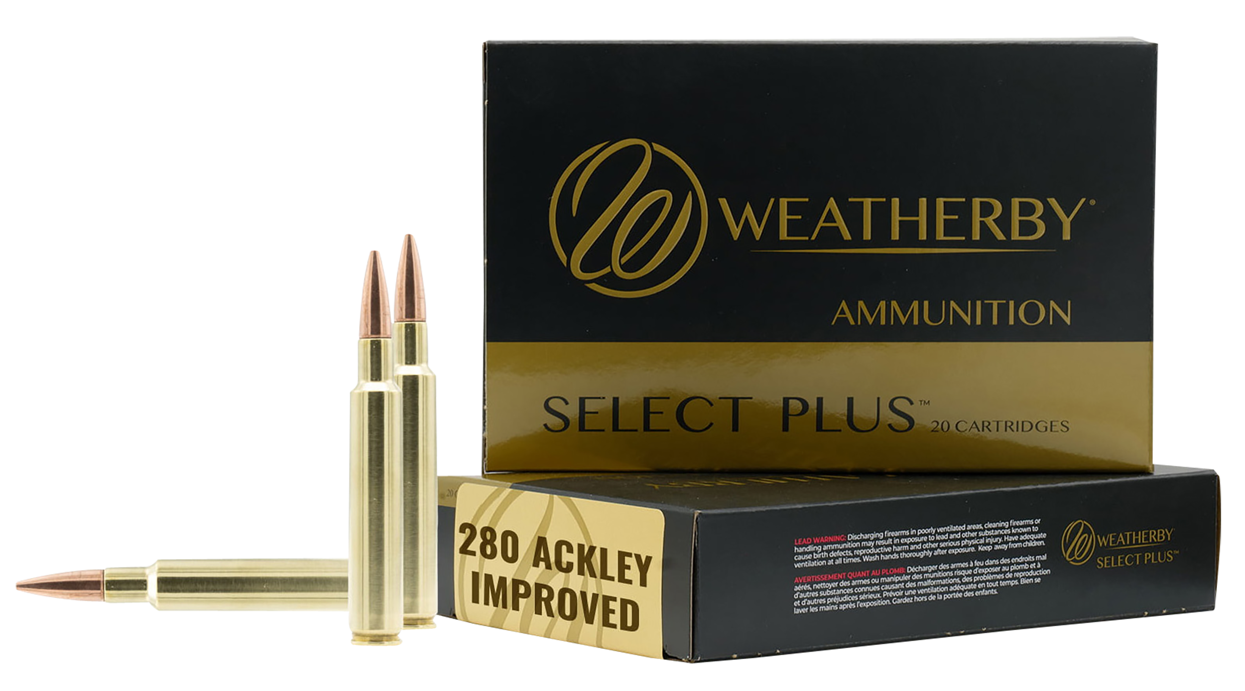 Weatherby Select Plus 280 Ackley Improved 150gr Swift Scirocco 20rd - Box or Case