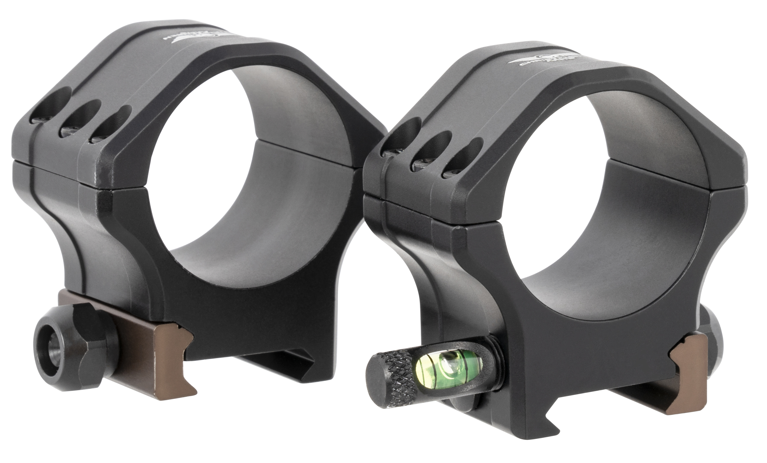 Christensen Arms Tactical PRSR-HD 34mm Medium Scope Rings - Black Anodized