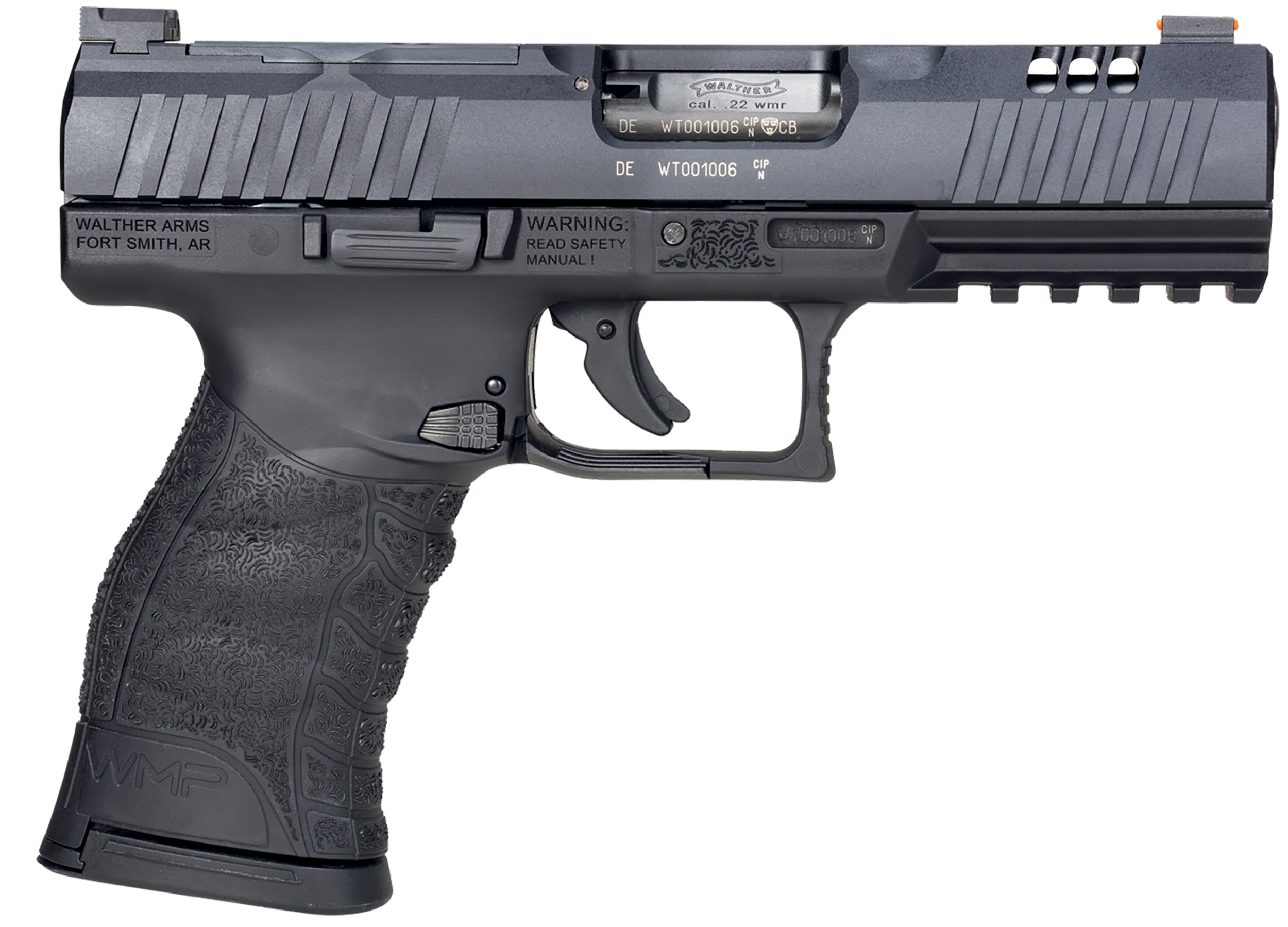Walther Arms WMP Optic Ready 22 WMR 4.50" 15+1 Striker-Fire Pistol