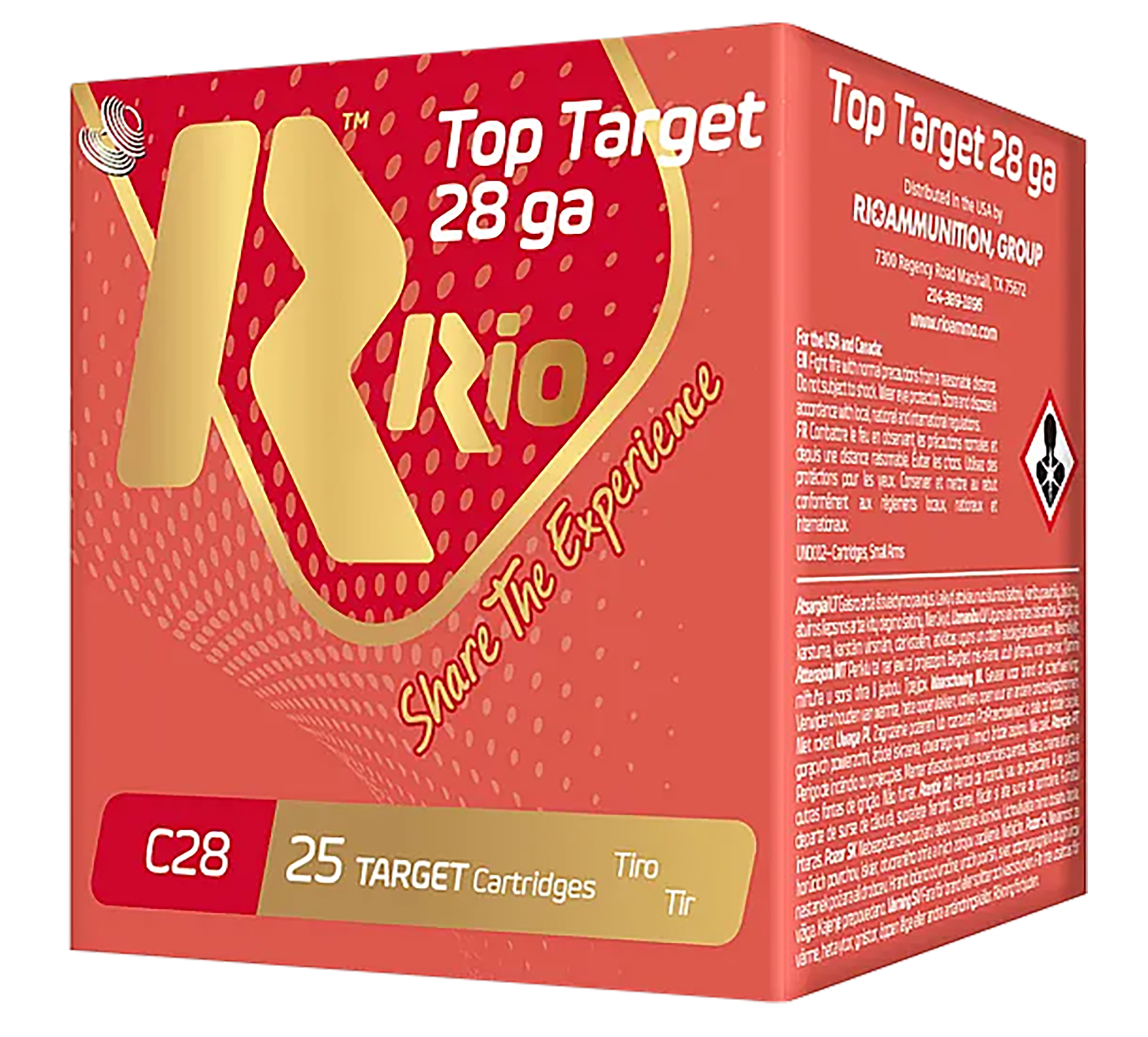 Rio Ammunition Game Load 28 Gauge 2.75" 1 oz #6 Shot - Box or Case