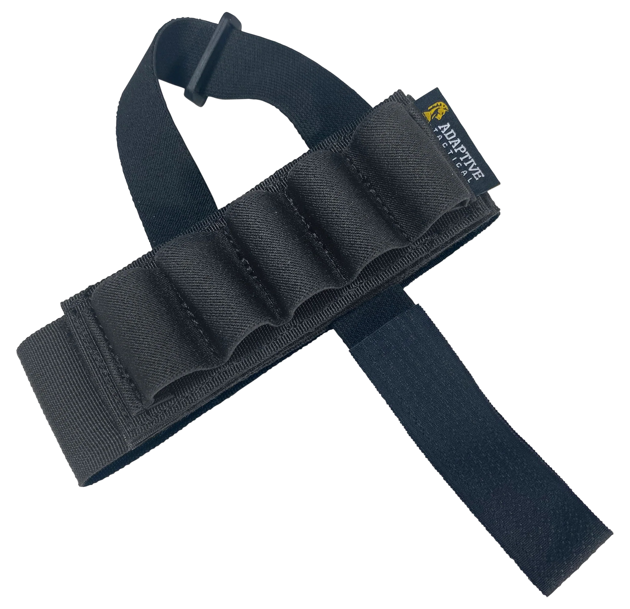 Adaptive Tactical Stock Mounted Shell Carrier 5-Rd Shotshells Black Nylon - Adjustable Stock Fit