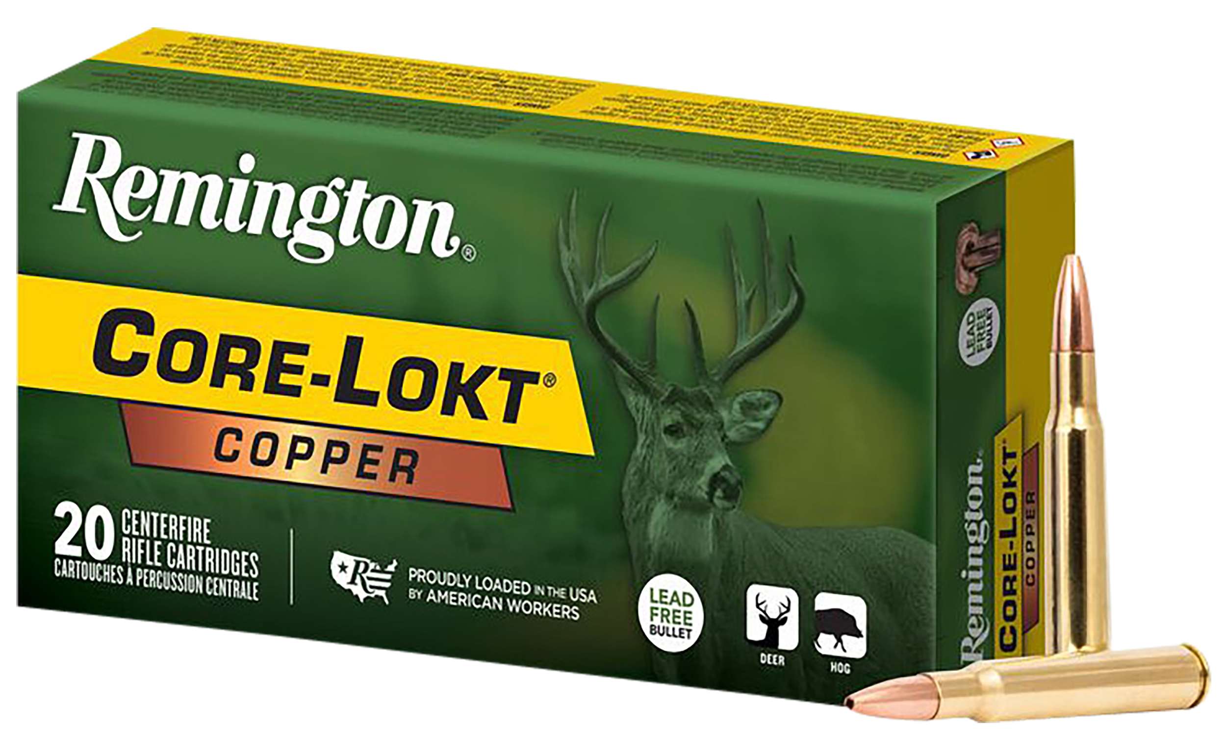 Remington Ammunition Core-Lokt Copper 30-06 Springfield 150gr Copper Hollow Point 20 Rd - Box or Case