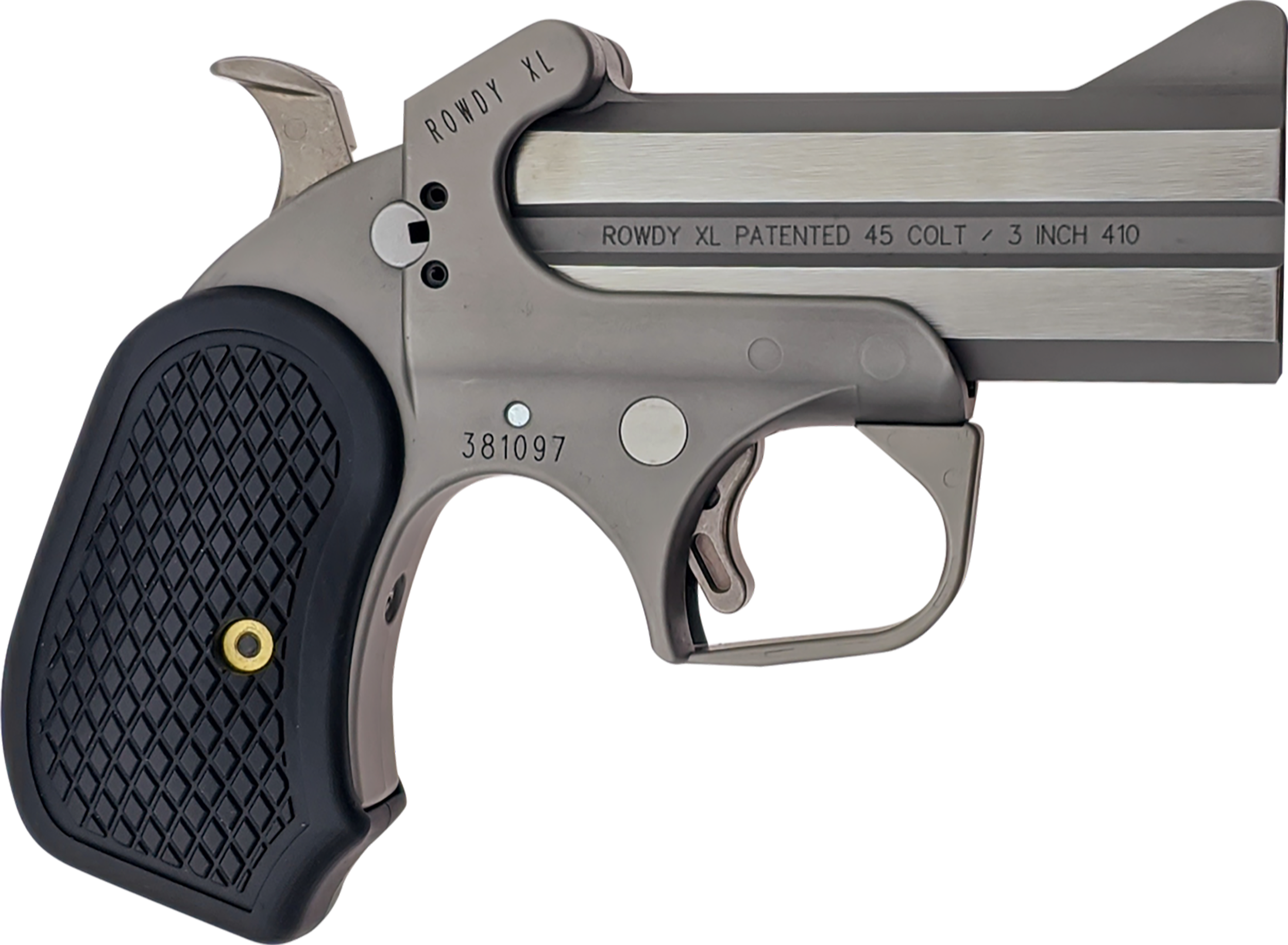 Bond Arms Rowdy XL Rough Series 45 Colt / 410 Bore 3.5" 2-Rd Derringer - Matte Stainless